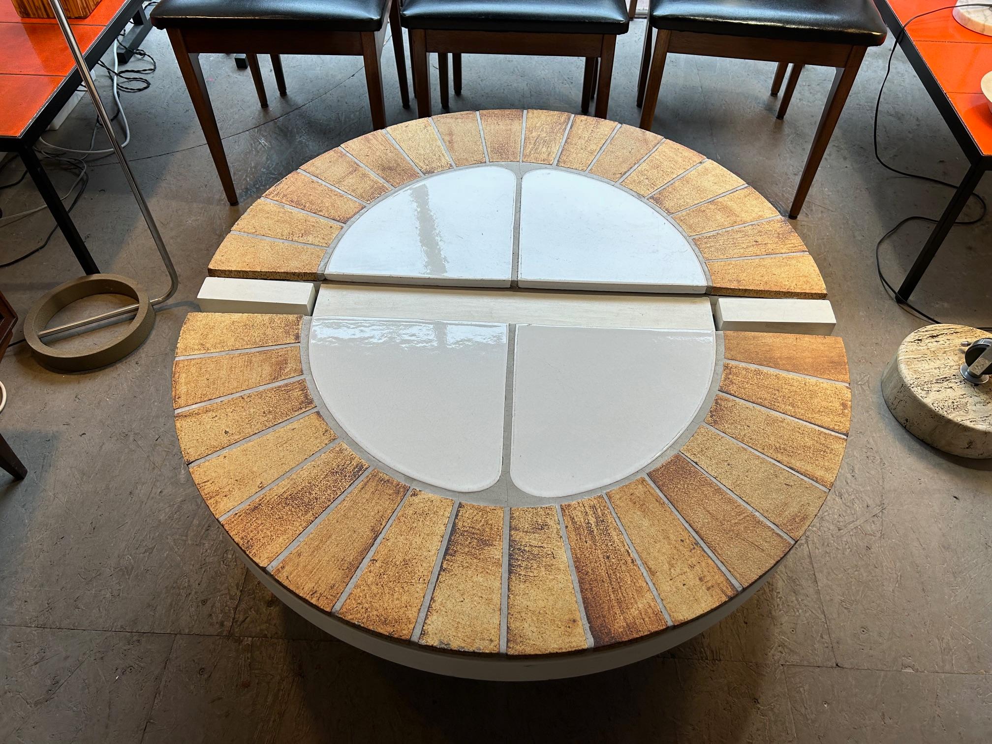 Table basse Eucalyptus de Roger Capron, Vallauris, France, 1970 en vente 1