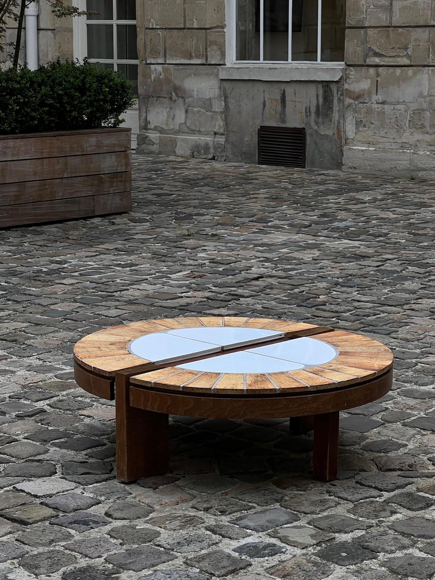 Table basse Eucalyptus de Roger Capron, Vallauris, France, 1970 en vente 3