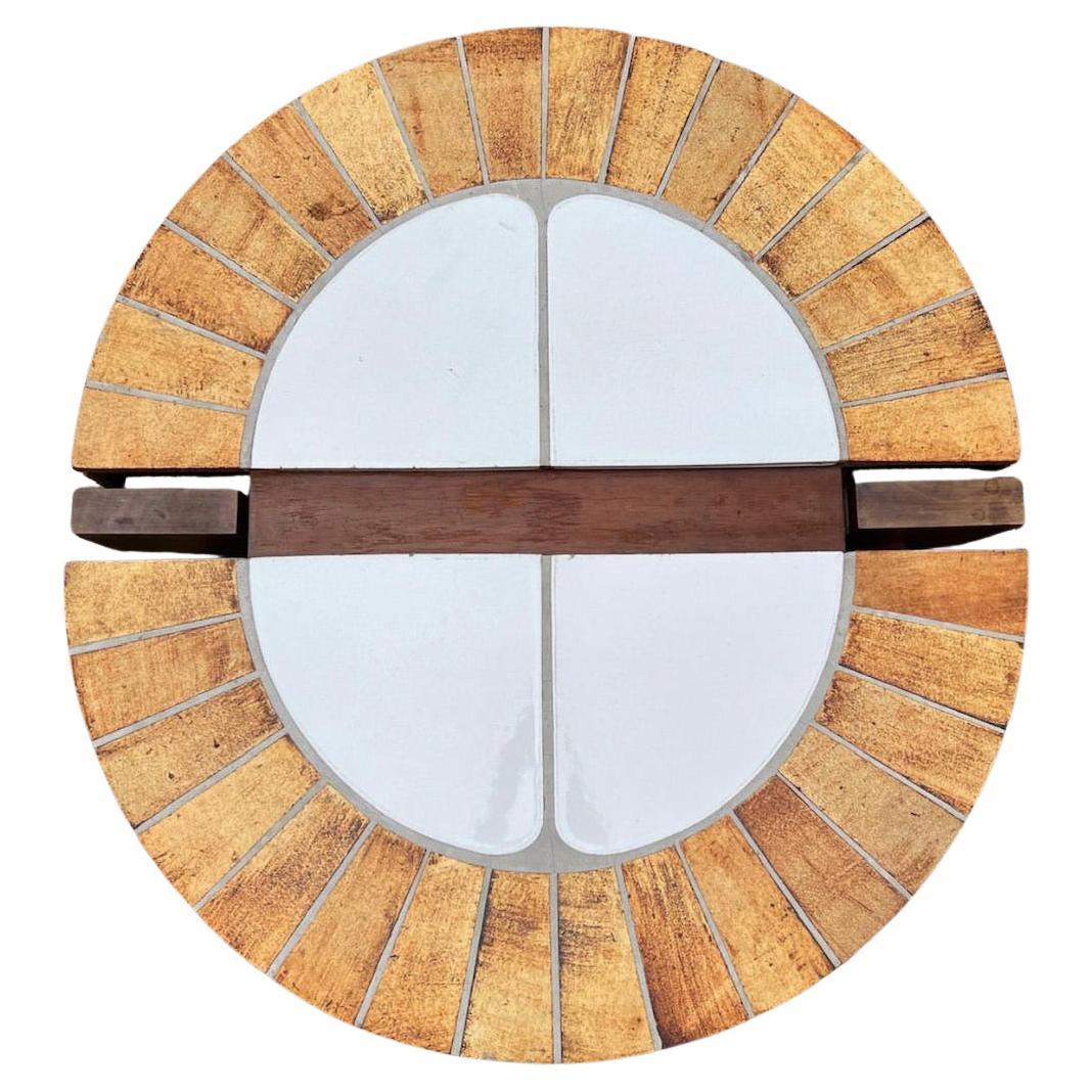 Tavolino in ceramica "Eucalyptus" di Roger Capron, Vallauris, Francia, anni '70