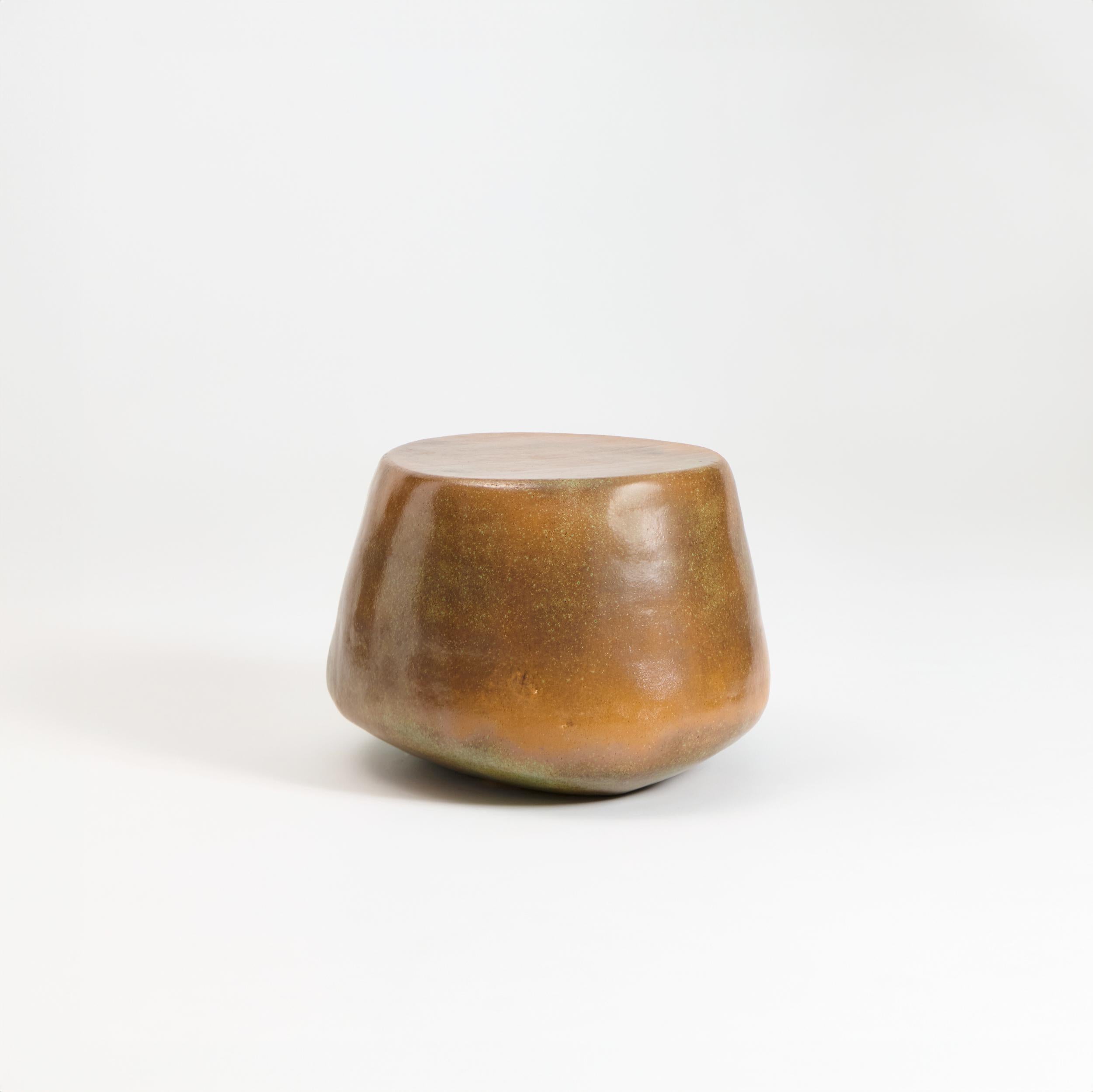 Ceramic Coffee Table, designed in 2024.

Hand-sculpted ceramic coffee table with an organic shape made in Project 213A's in-house ceramic workshop and finished with a custom glaze.
Each piece is unique due to its handmade nature, shapes and shades