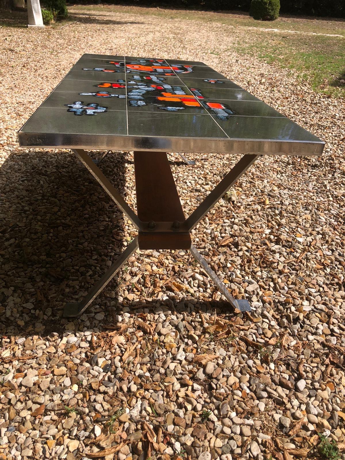 Mid-Century Modern Table basse en céramique en vente