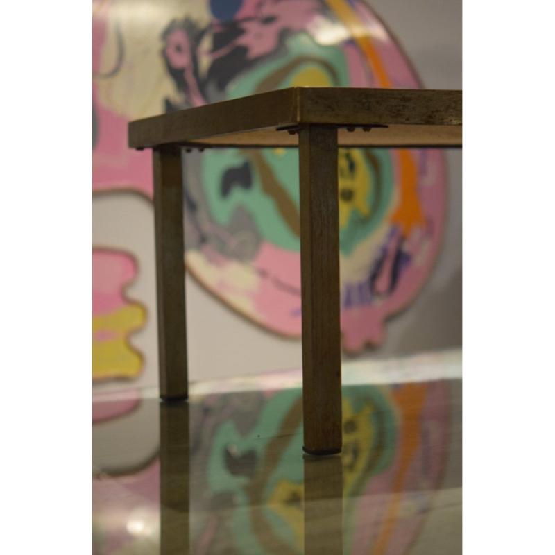 Table basse en céramique et pierre de lave par Robert et Jean Cloutier Frères en vente 12