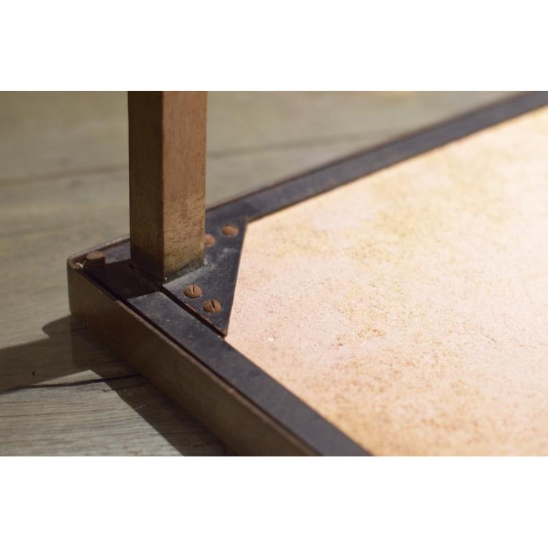 Table basse en céramique et pierre de lave par Robert et Jean Cloutier Frères en vente 1