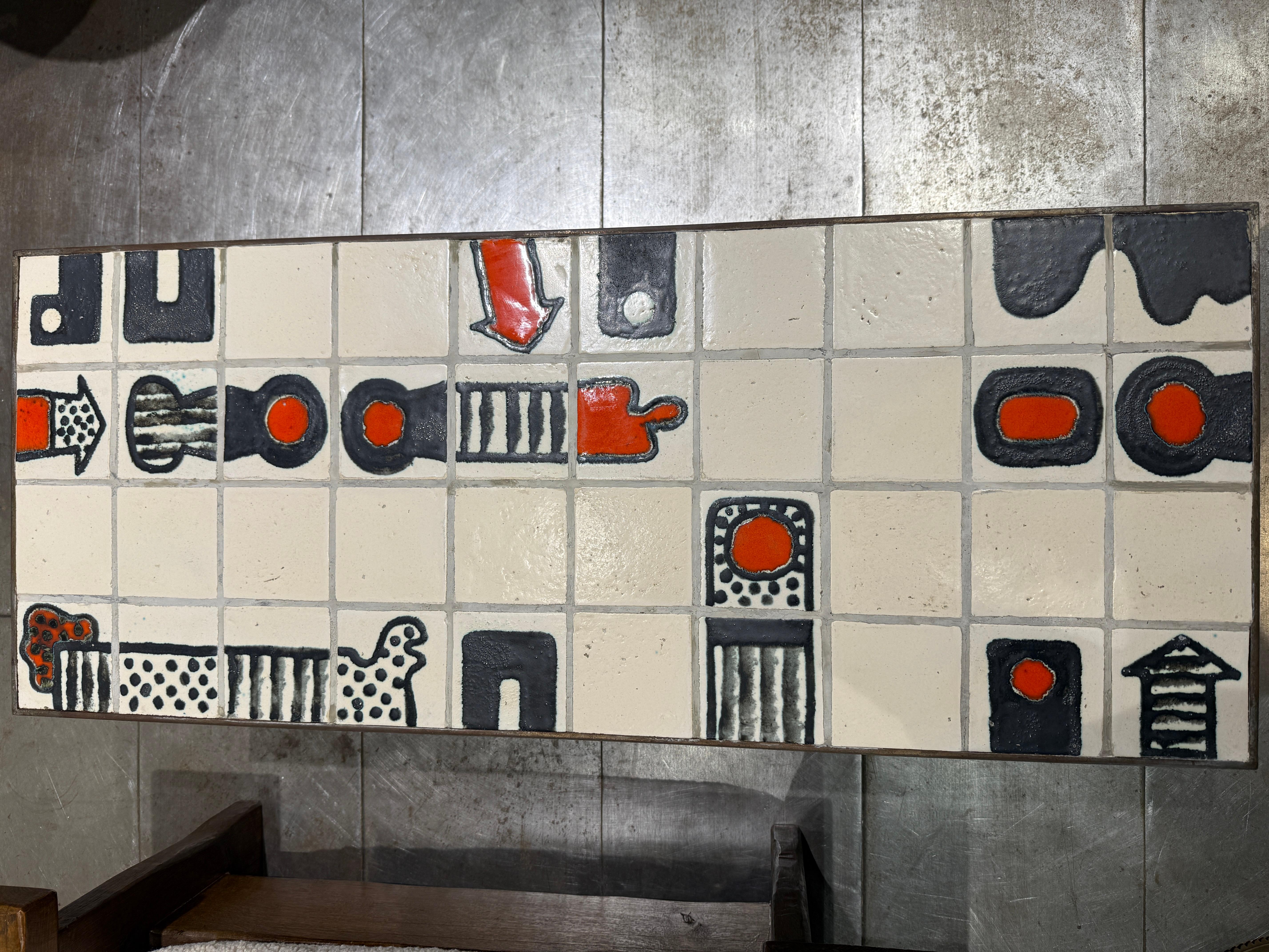 Ceramica Tavolino in ceramica Jacques Blin Francia 1970 in vendita