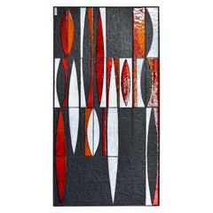 Table basse en céramique « Navette » de Roger Capron, Vallauris, France, années 1960