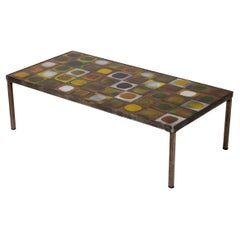 Ceramic coffee table 'Planète' by Roger Capron, 1960s