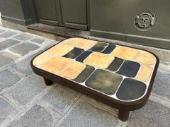 Ceramic coffee table "Shogun" by Roger Capron, France, 1960's
