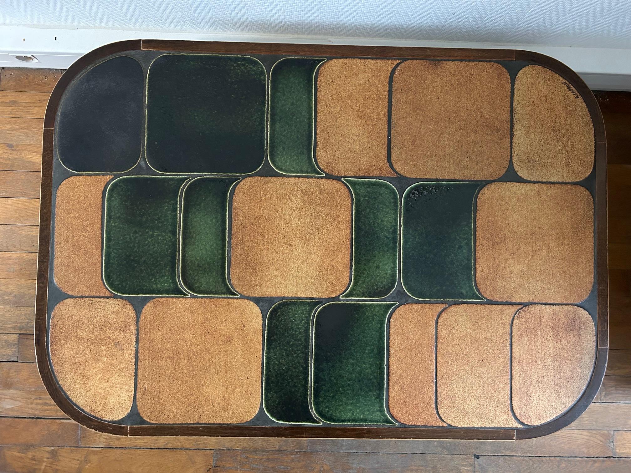 Moderne Table basse Shogun de Roger Capron, France, années 1960 en vente