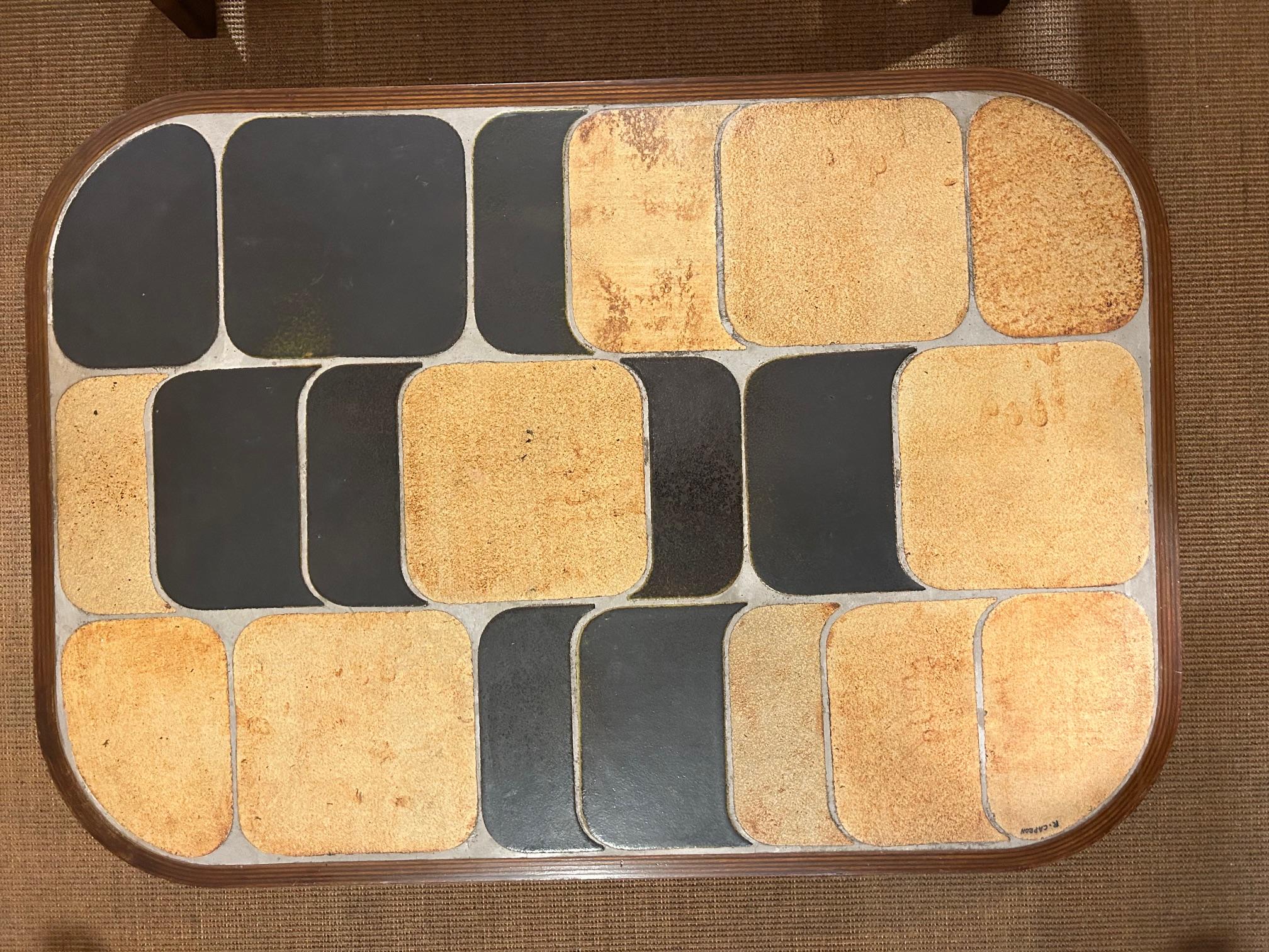 Moderne Table basse Shogun de Roger Capron, France, années 1960 en vente