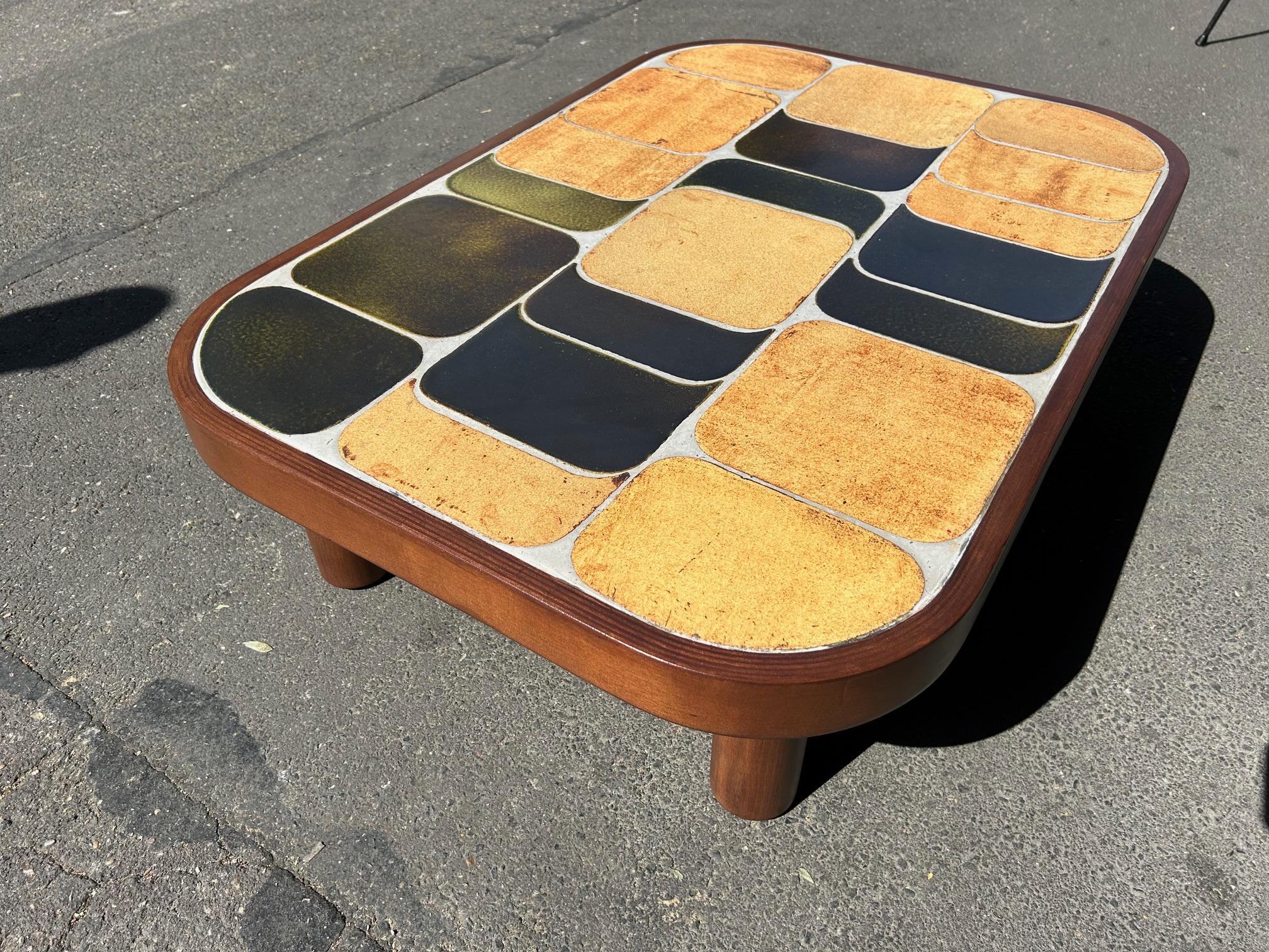 Français Table basse Shogun de Roger Capron, France, années 1960 en vente