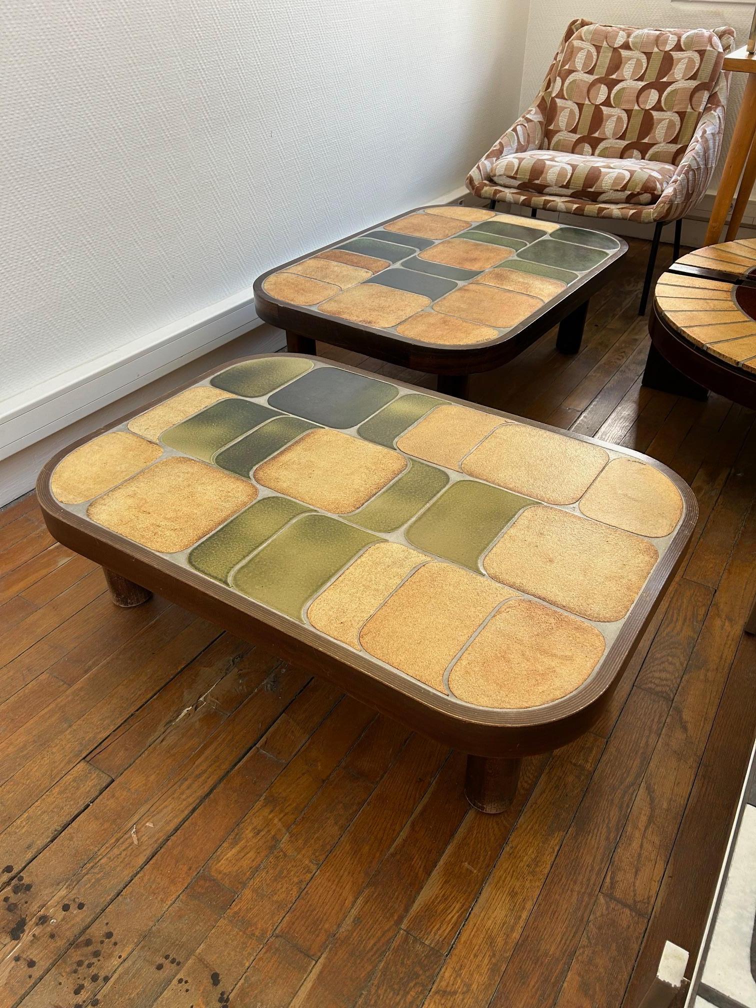 French Ceramic coffee table 