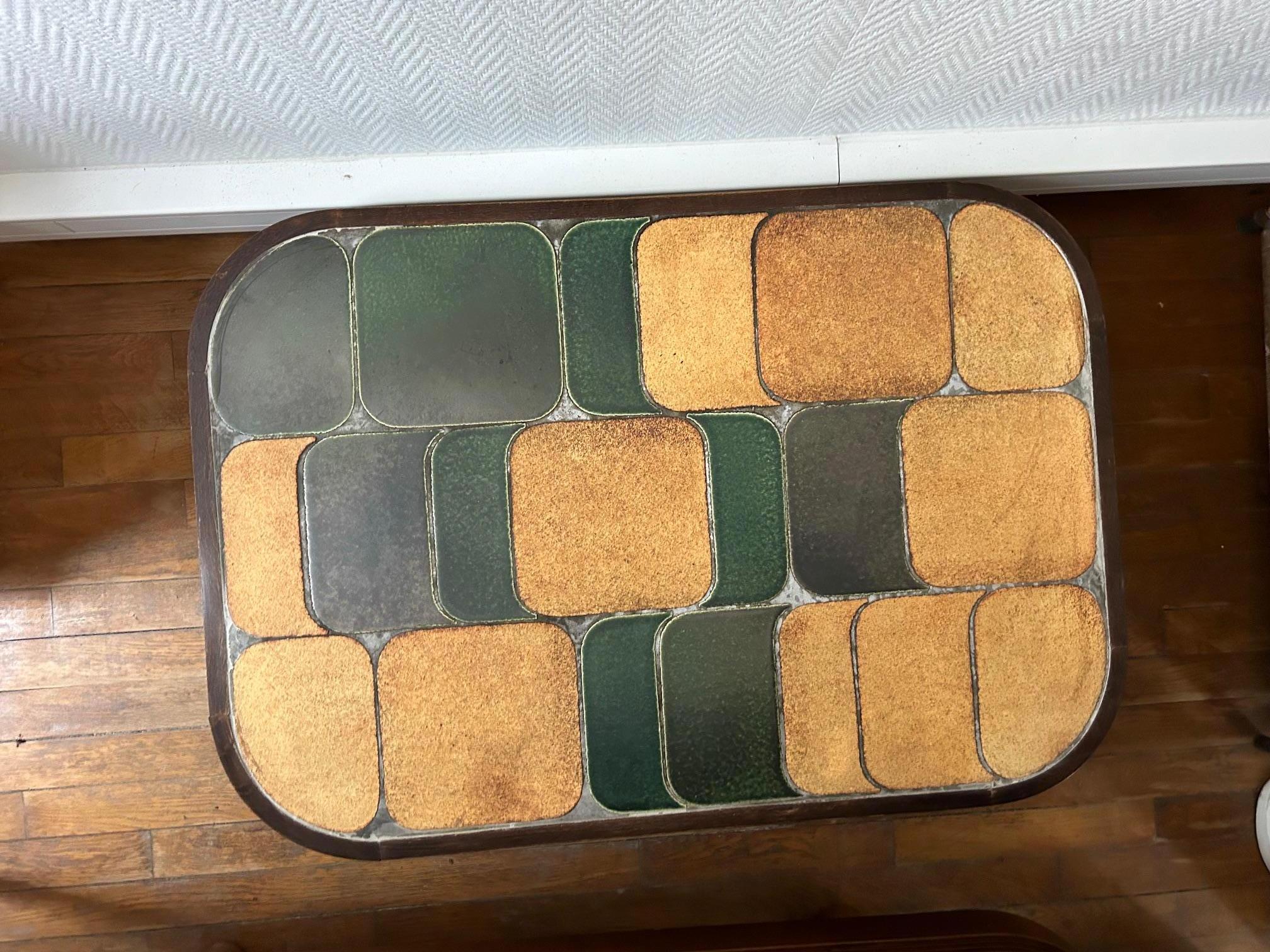 Table basse Shogun de Roger Capron, France, années 1960 Bon état - En vente à Paris, FR