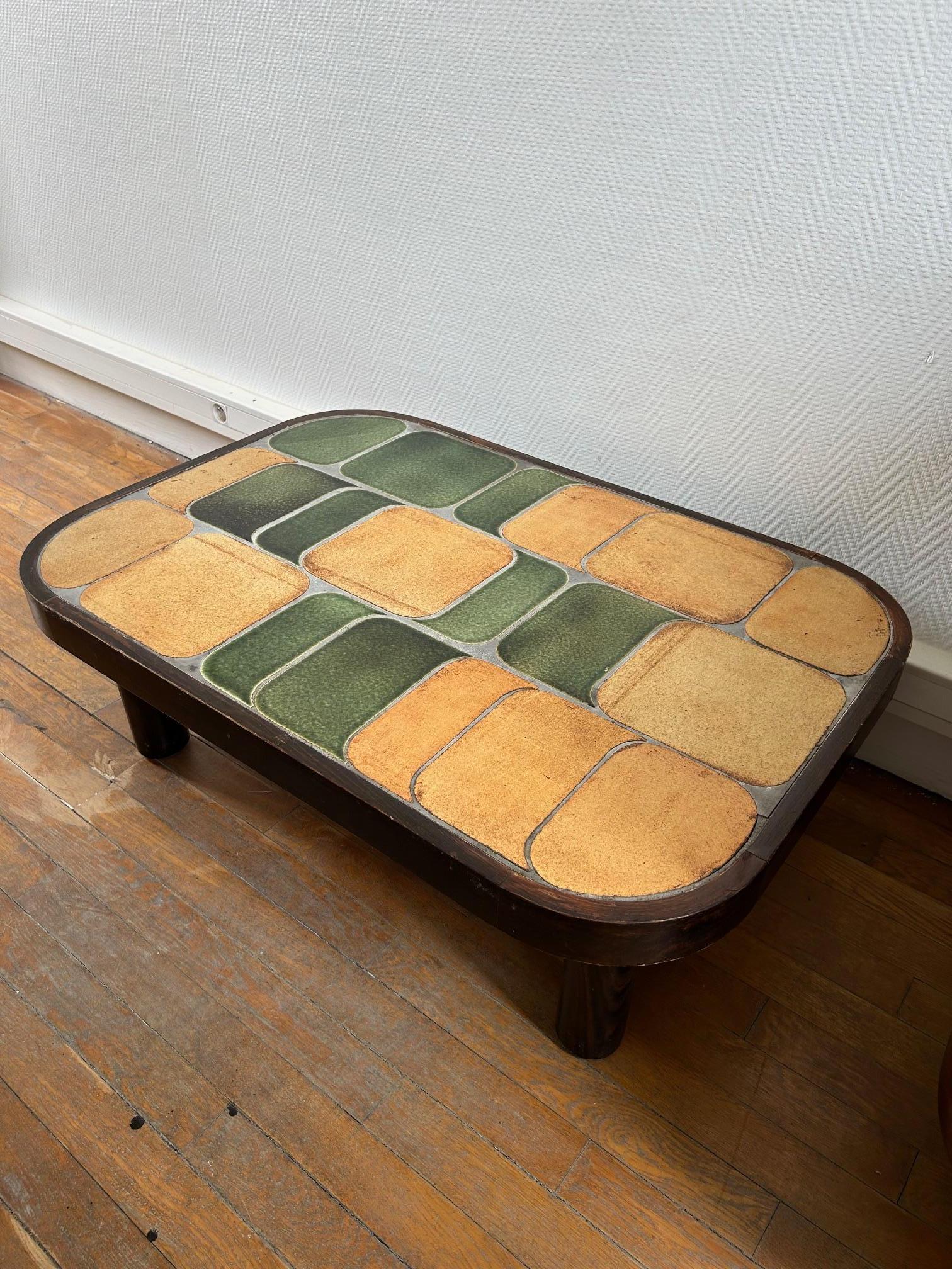 Table basse Shogun de Roger Capron, France, années 1960 1