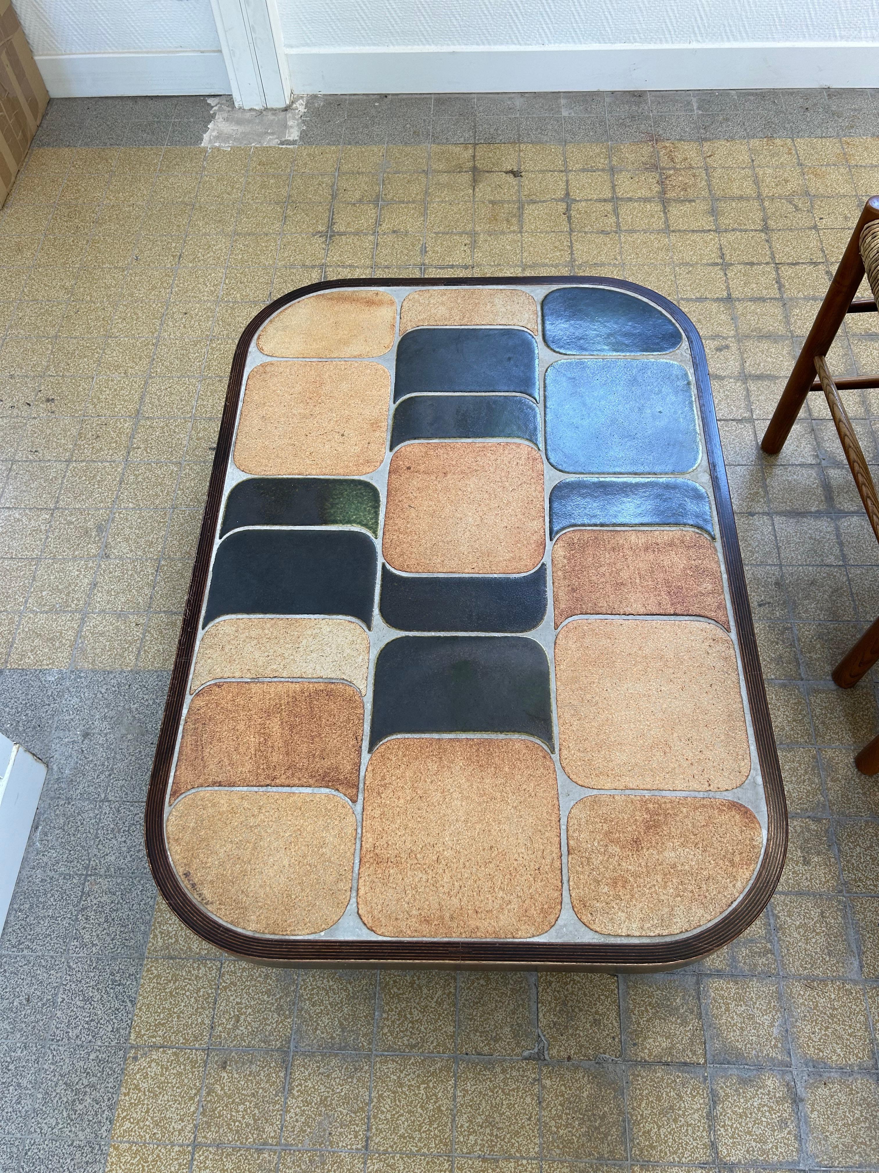 Table basse Shogun de Roger Capron, France, années 1960 en vente 1