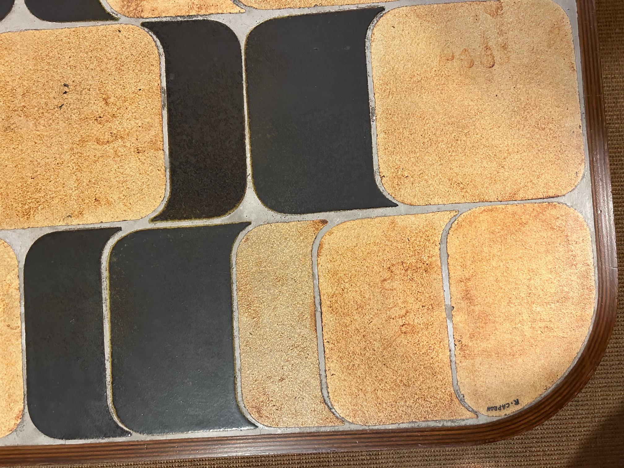 Table basse Shogun de Roger Capron, France, années 1960 en vente 1