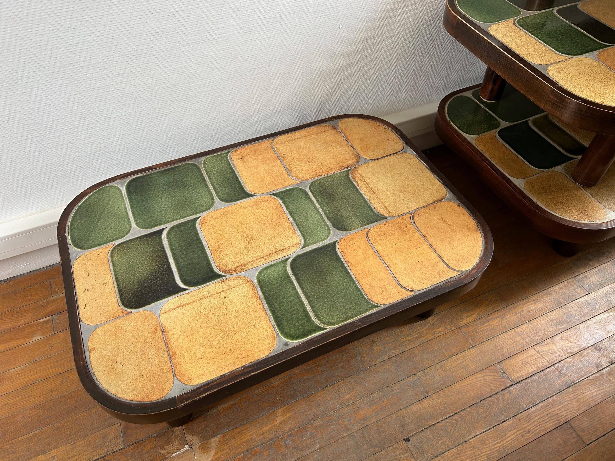 Table basse Shogun de Roger Capron, France, ann�ées 1960 2