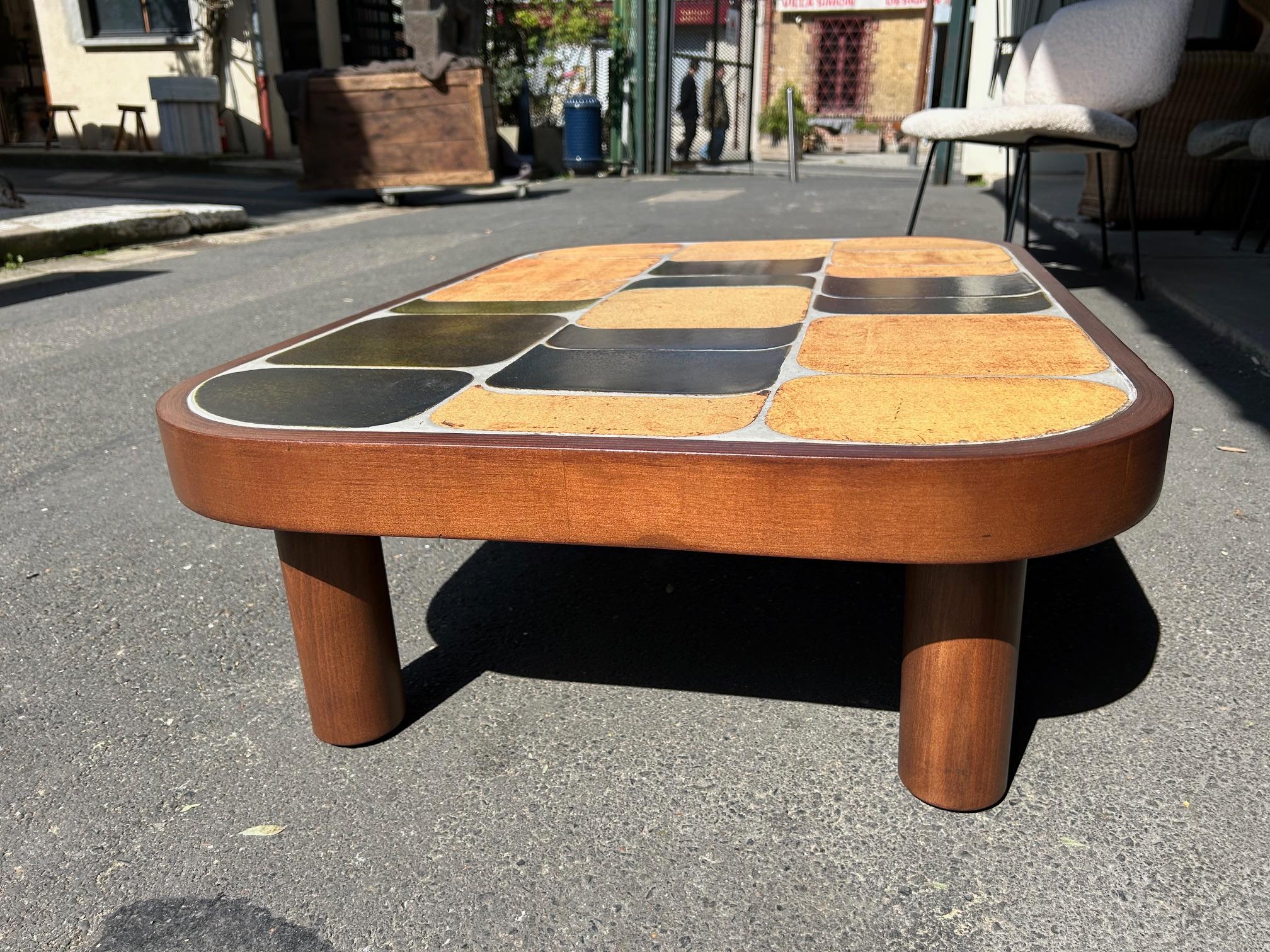 Table basse Shogun de Roger Capron, France, années 1960 en vente 2