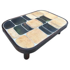 Ceramic coffee table "Shogun" by Roger Capron, France, 1960's