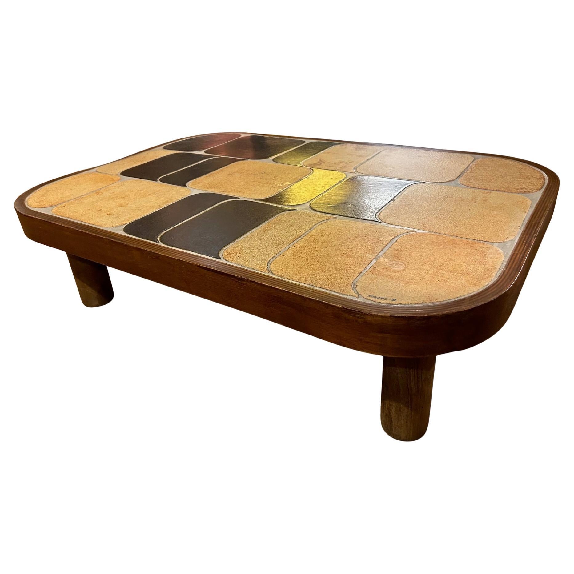 Table basse Shogun de Roger Capron, France, années 1960