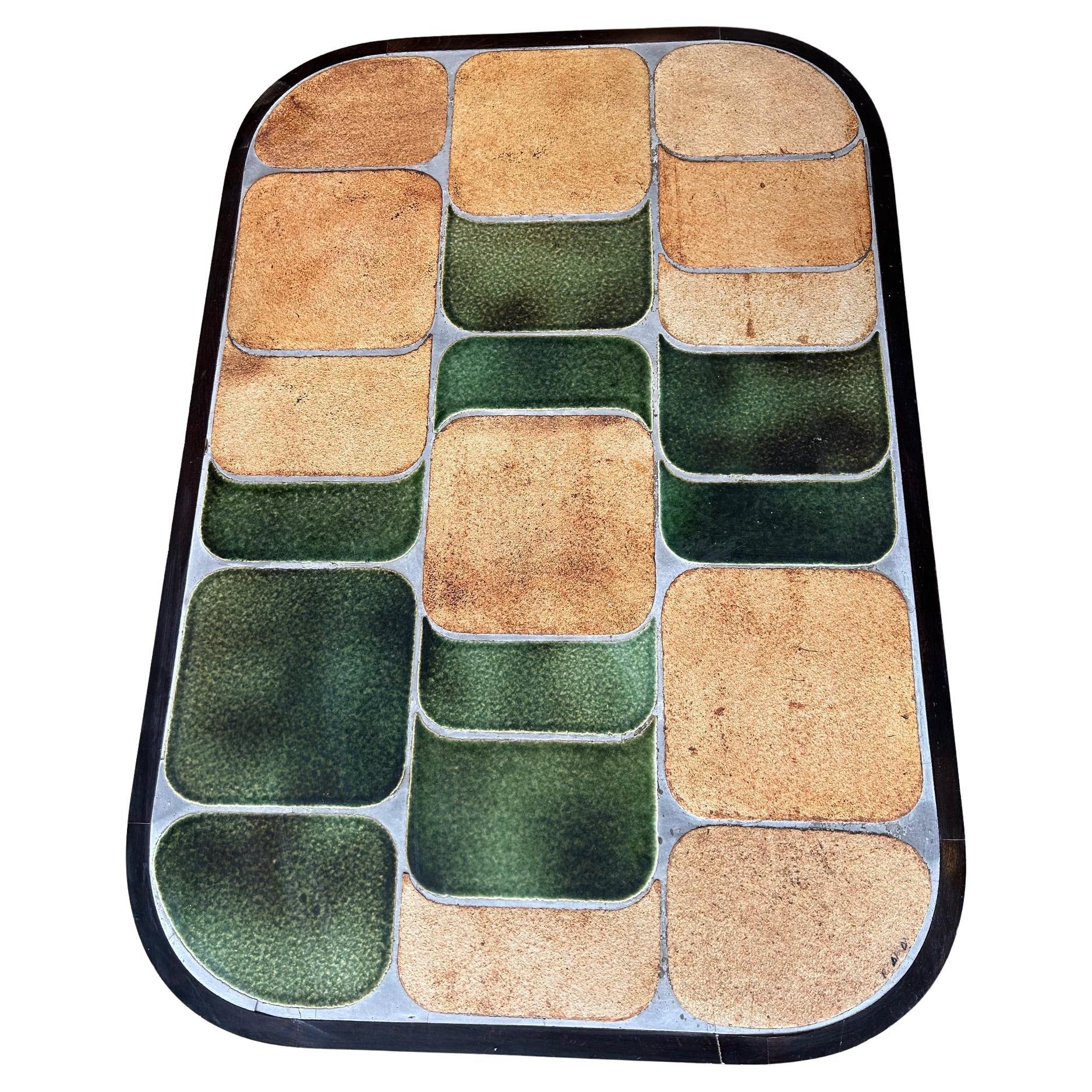 Mesa de centro de cerámica "Shogun" de Roger Capron, Francia, años 60 en venta