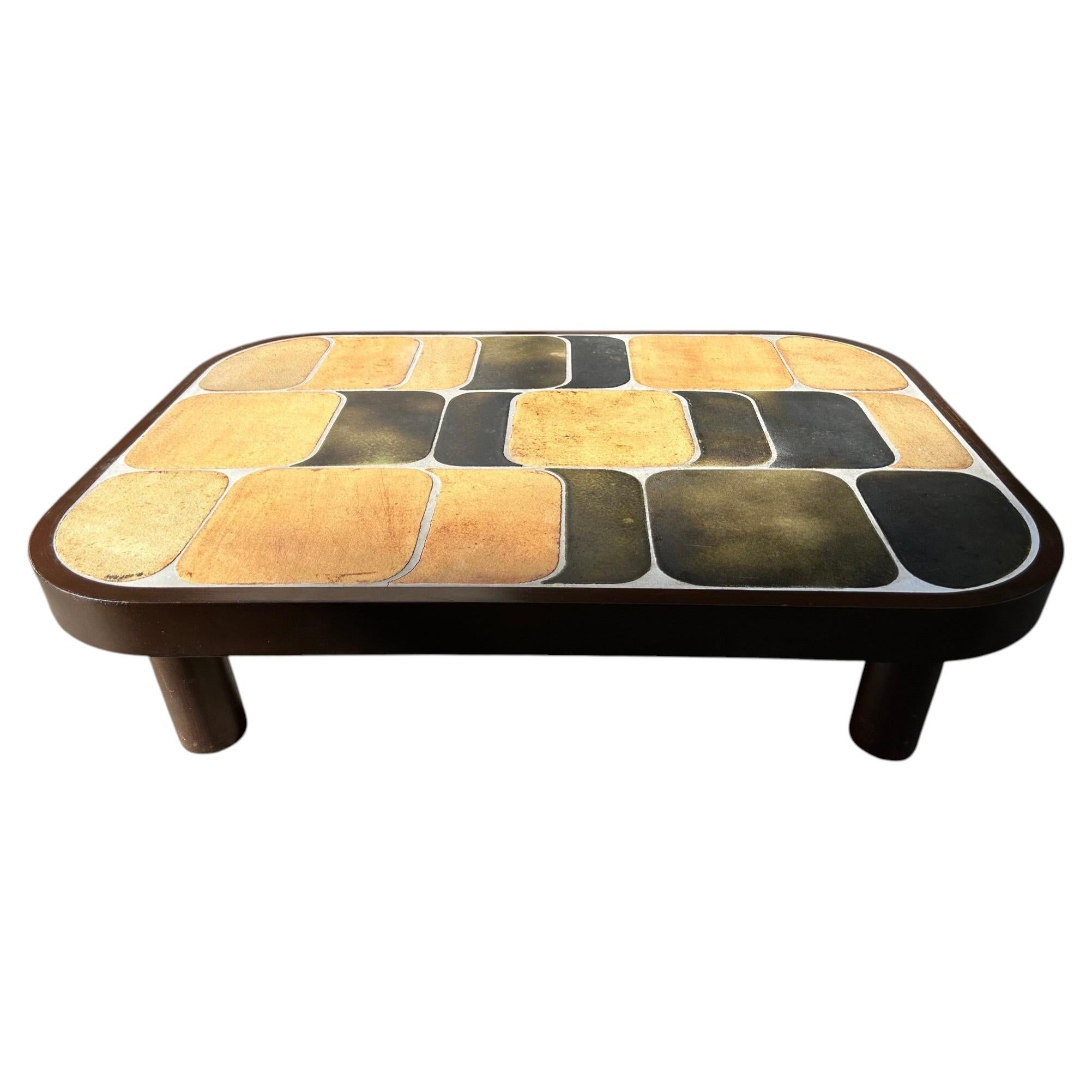 Ceramic coffee table "Shogun" by Roger Capron, France, 1960's