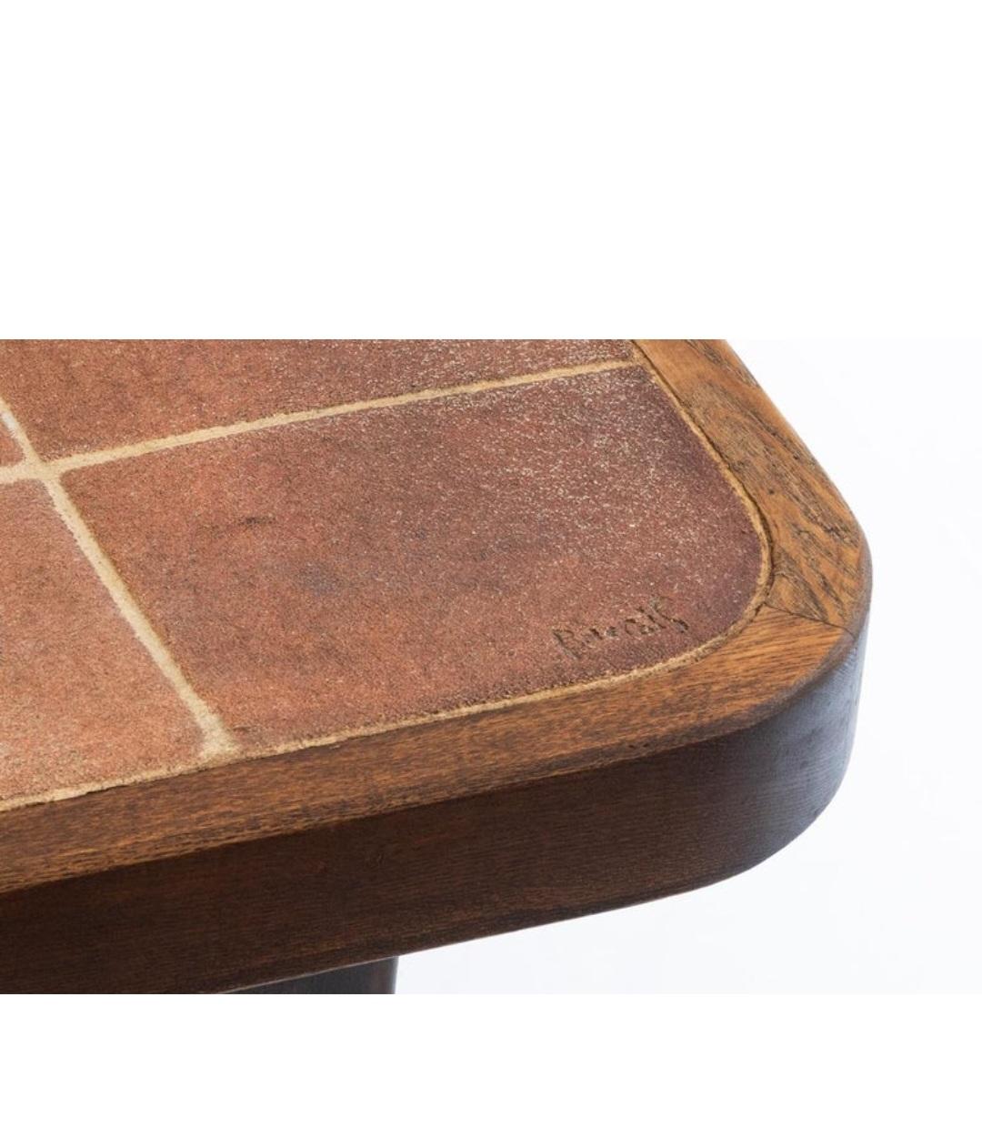 Mid-Century Modern Table basse céramique  Vallauris /Barrois