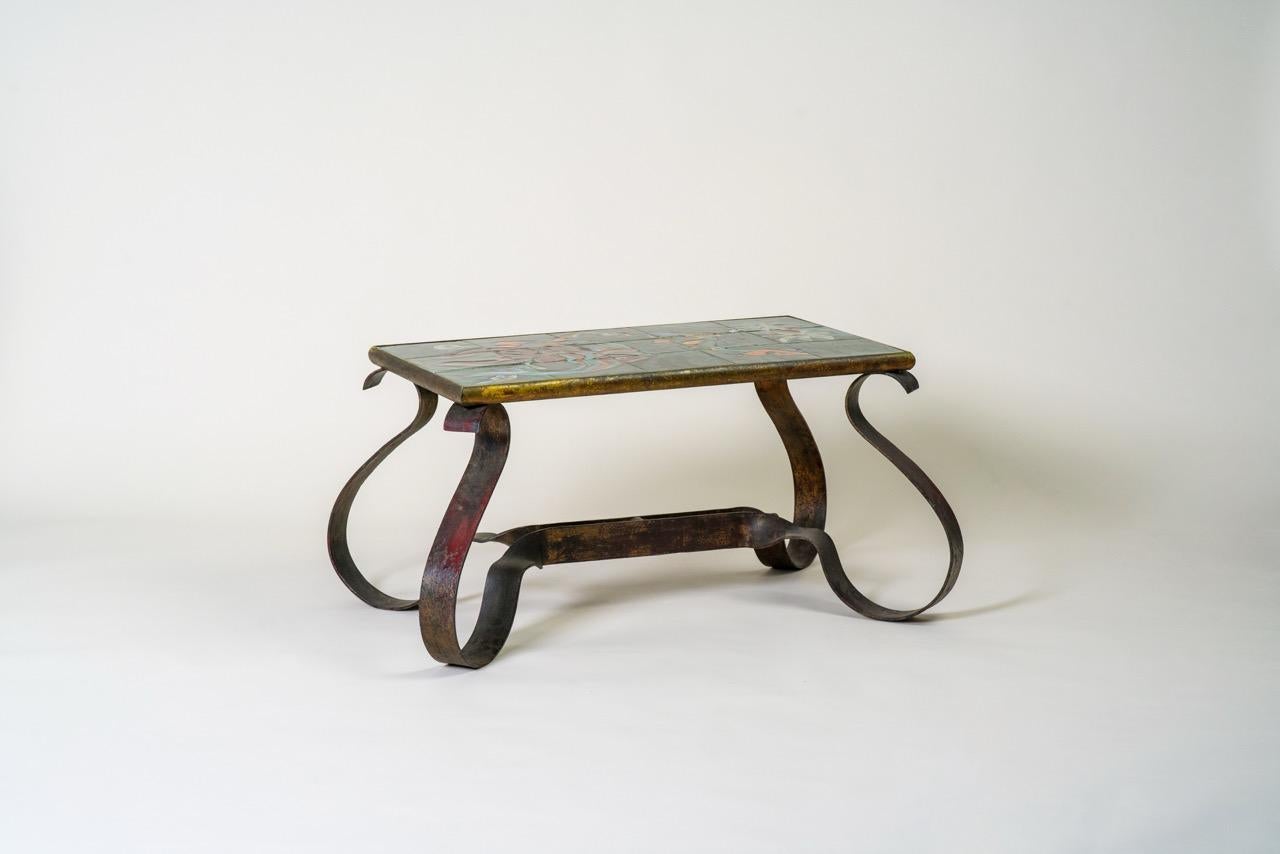 Post-Modern Ceramic Coffee Table Vintage For Sale