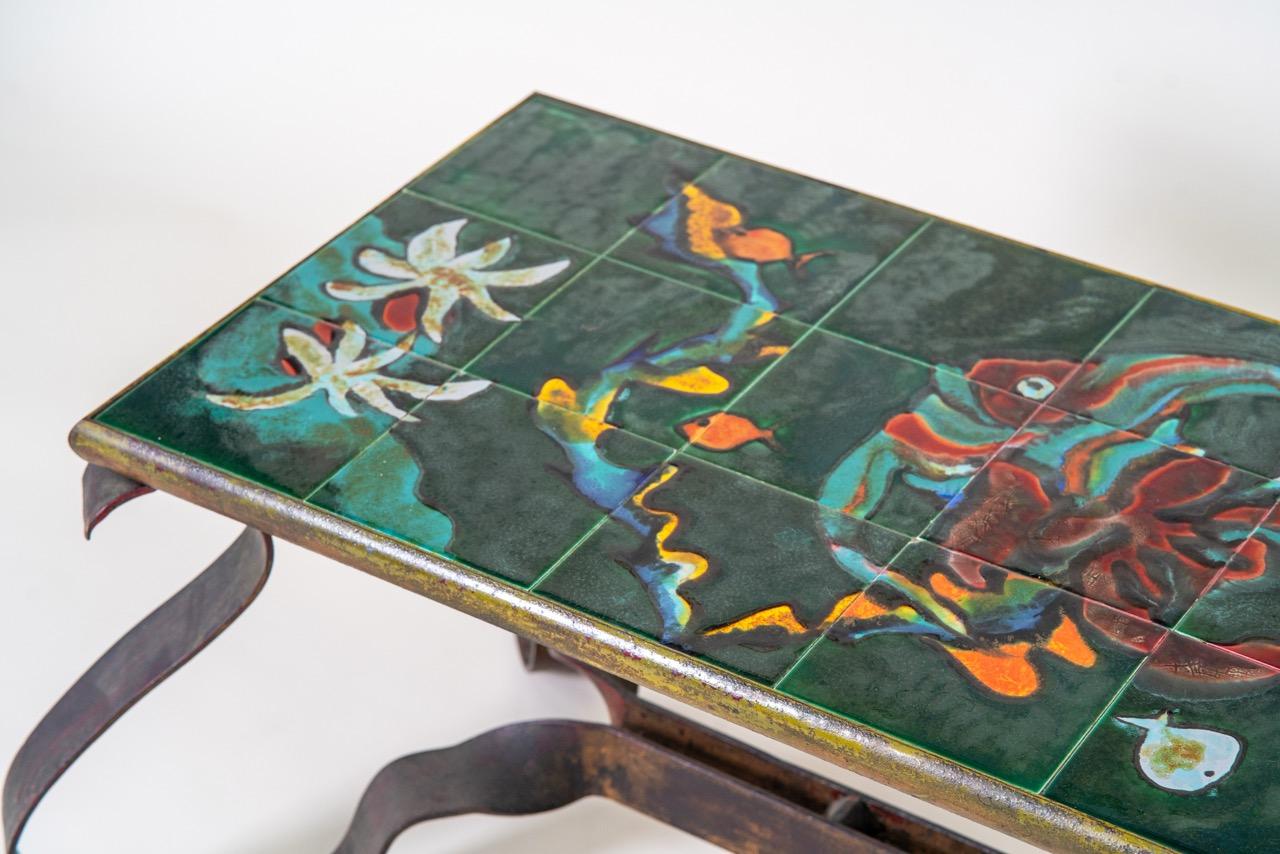 Ceramic Coffee Table Vintage In Good Condition For Sale In Paddington, NSW