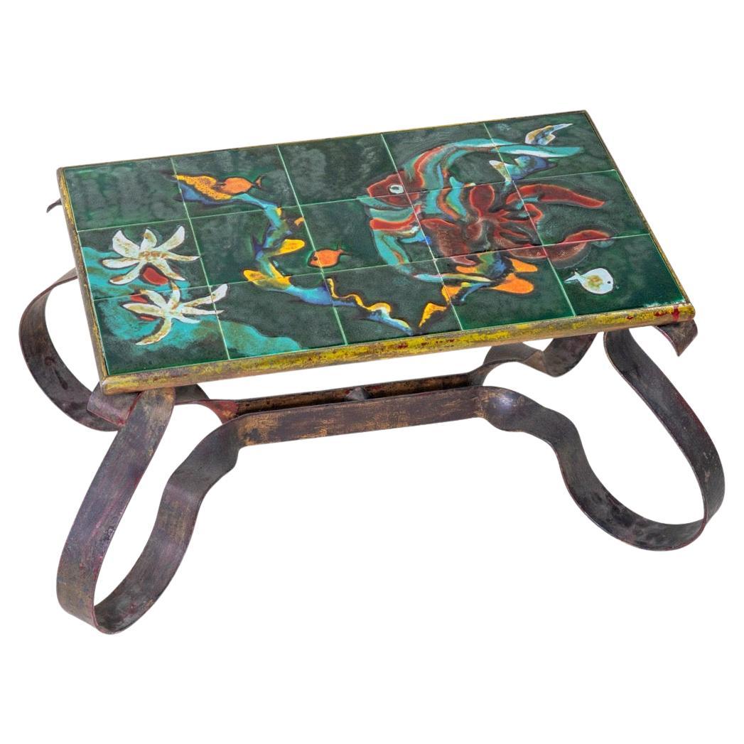 Ceramic Coffee Table Vintage For Sale