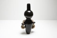 Keramikvase mit Sammeldesign und Seil-Detail von Harvey Bouterse
