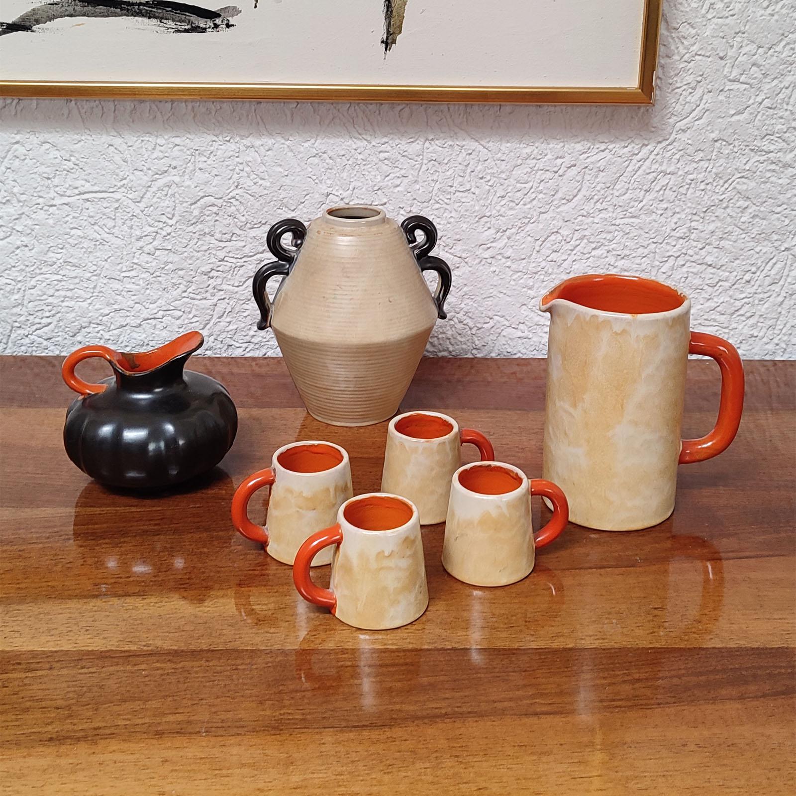 Art déco Collection de vases en céramique, Anna-Lisa Thomson pour Upsala-Ekeby, Suède, années 1930 en vente