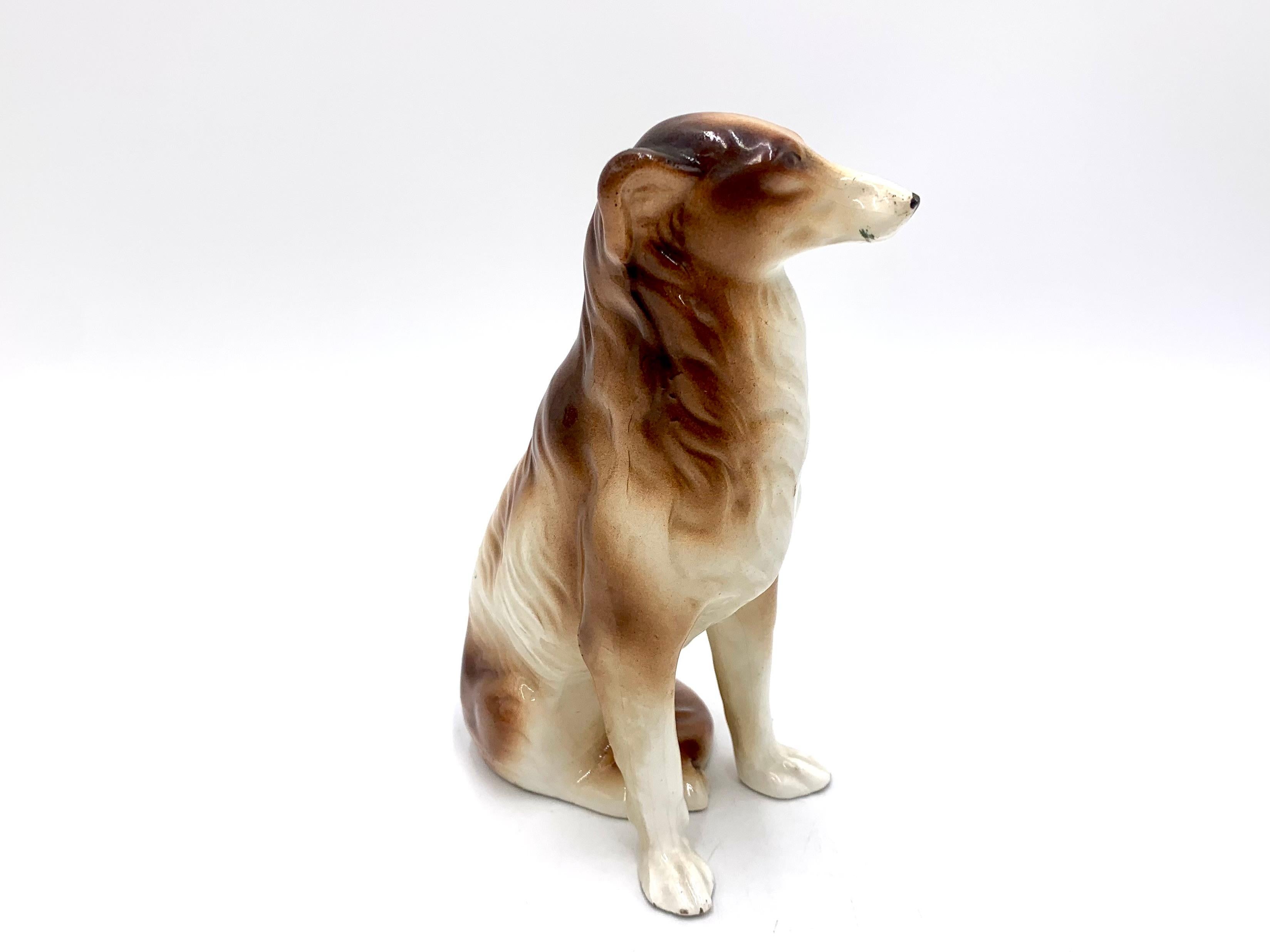 Hundefigur aus Keramik, Collie (Moderne der Mitte des Jahrhunderts) im Angebot