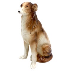 Ceramic Collie Dog Figurine