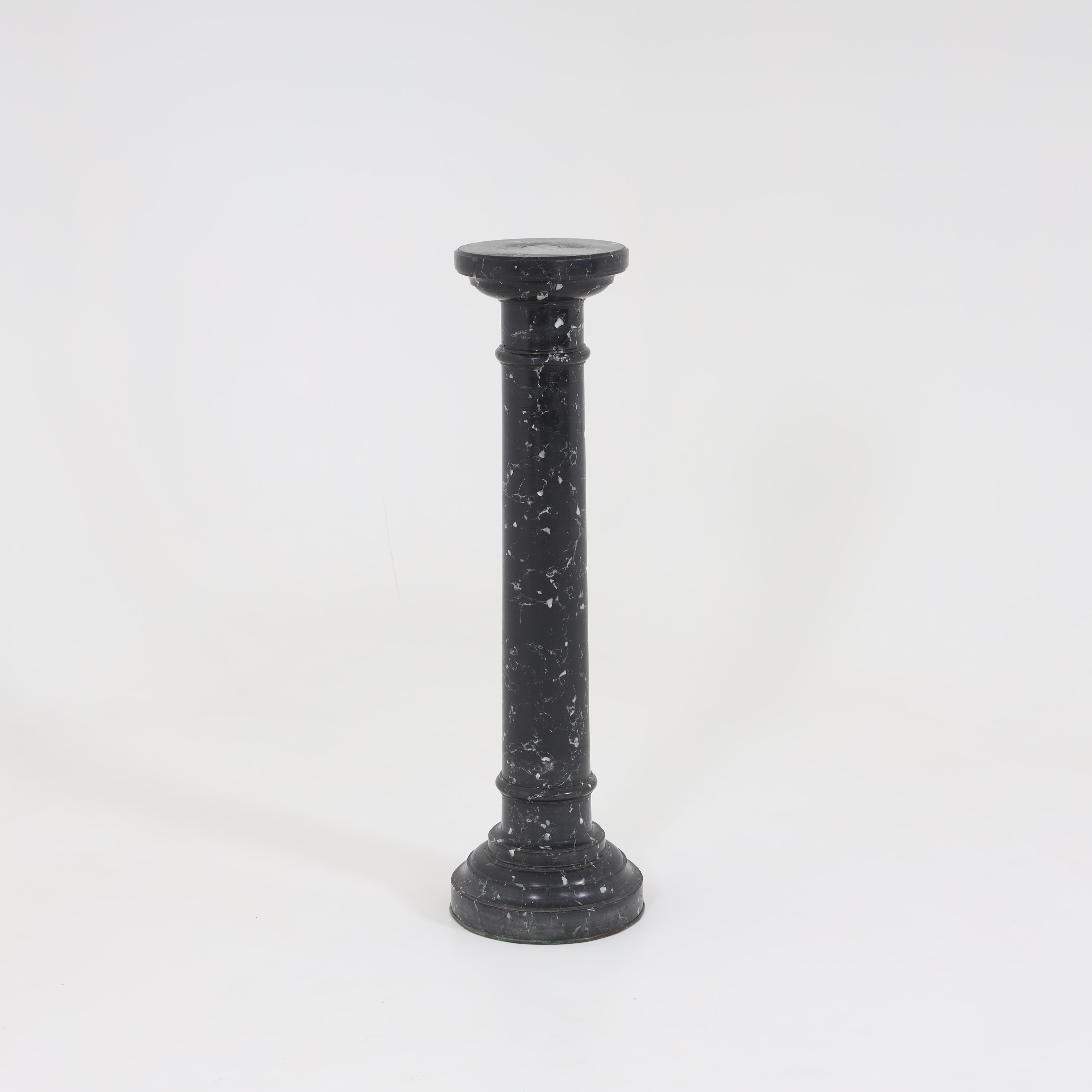 European Ceramic Column, 19th Century