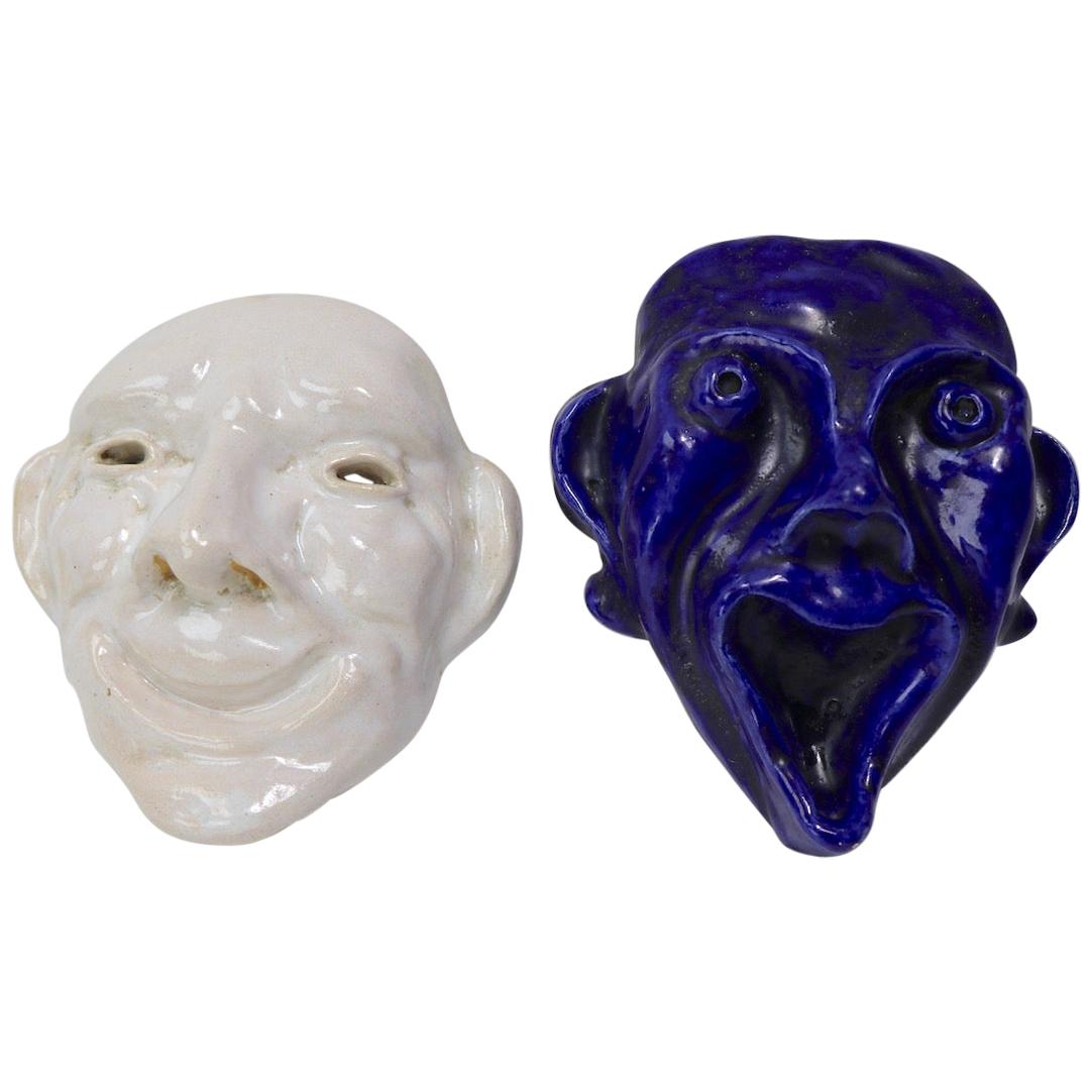Ceramic Comedy and Tragedy Masks
