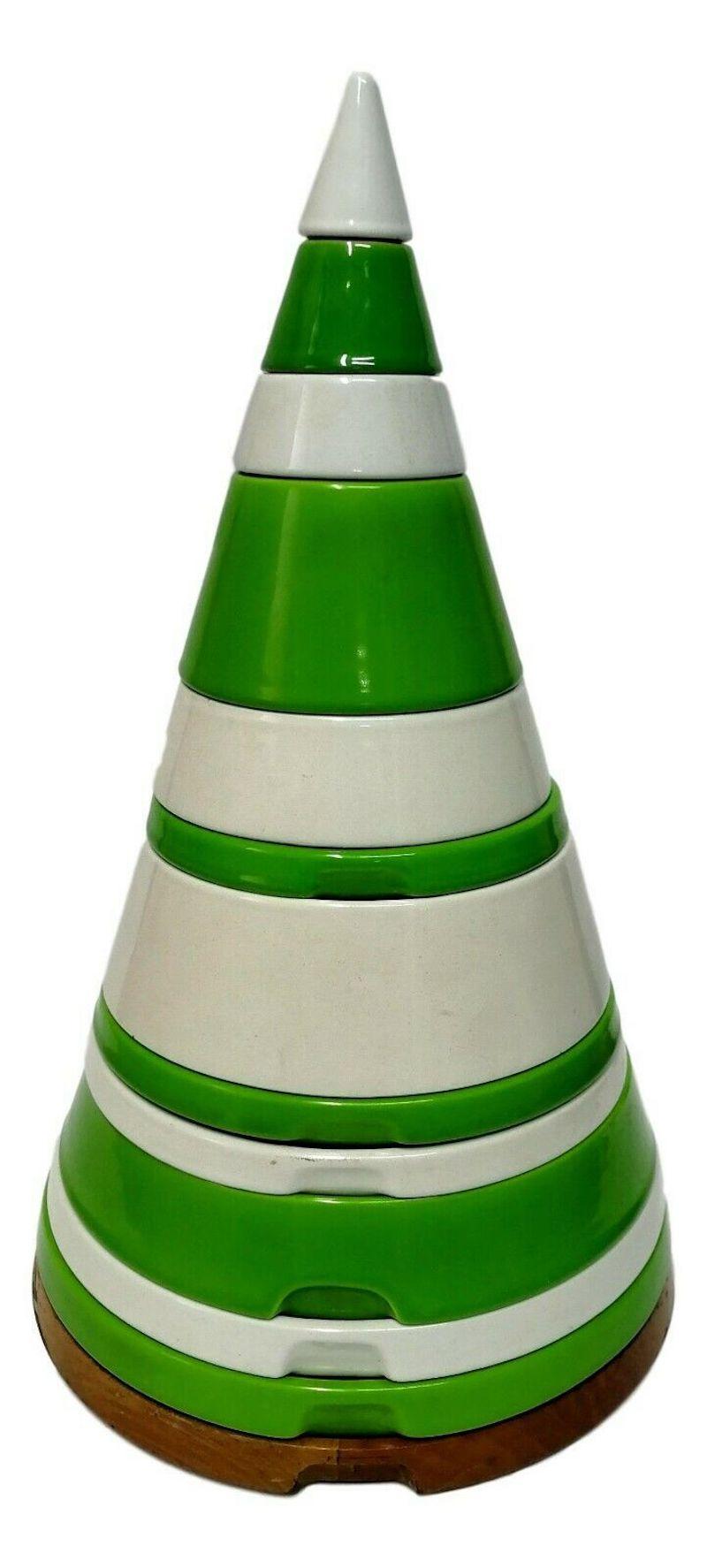 Ceramic Cone Set Design Ettore Sottsass by Franco Pozzi for Pierre Cardin, 1969 In Good Condition For Sale In taranto, IT