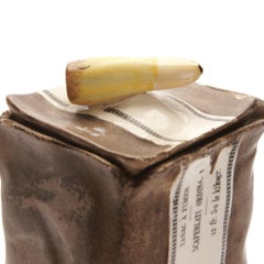 Ceramic Container for Tobacco, France, Beg. of 20th Century