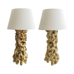 Ceramic "Coral" Lamps by Peter Lane