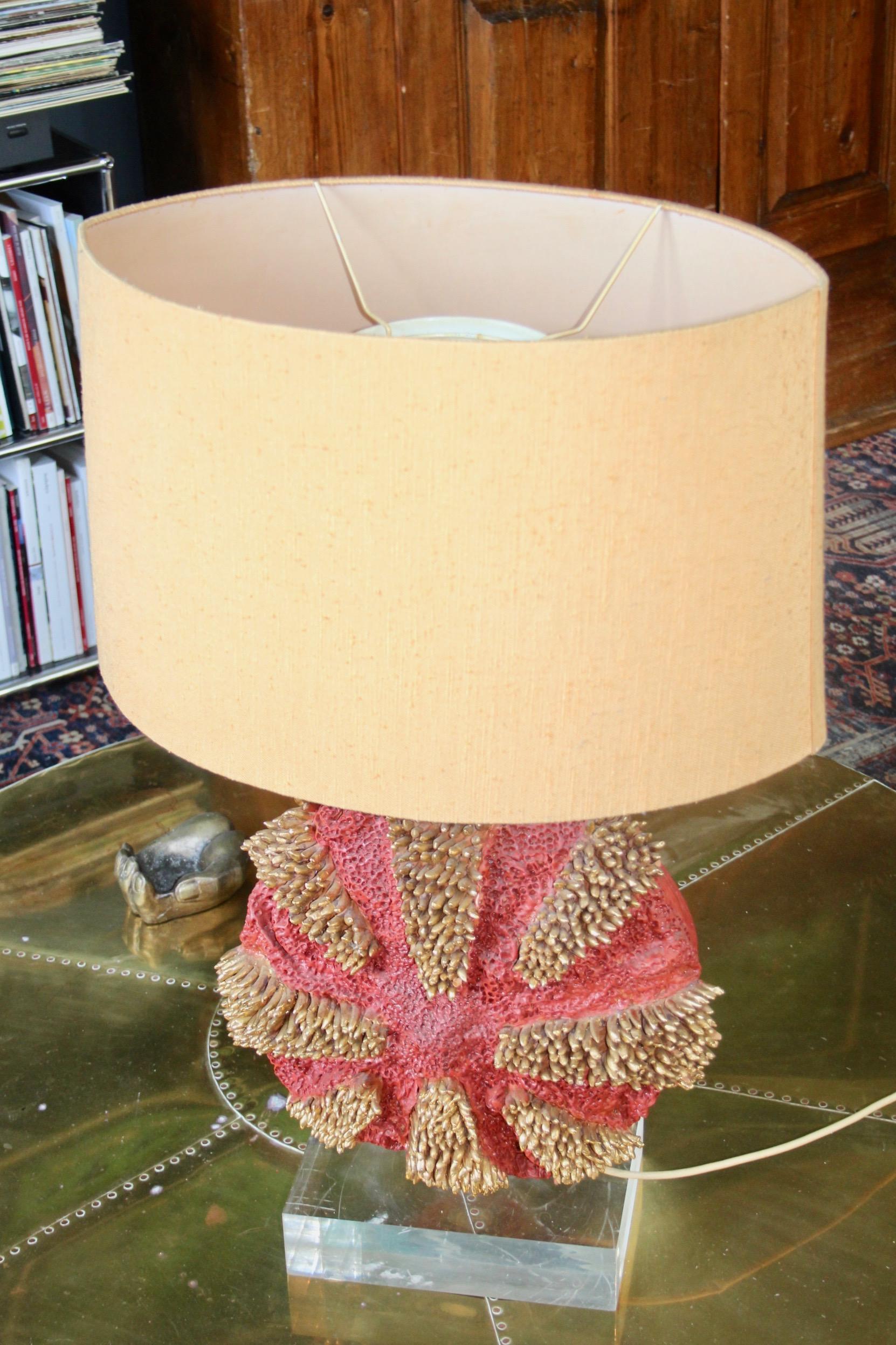 Ceramic coral table lamp For Sale 5