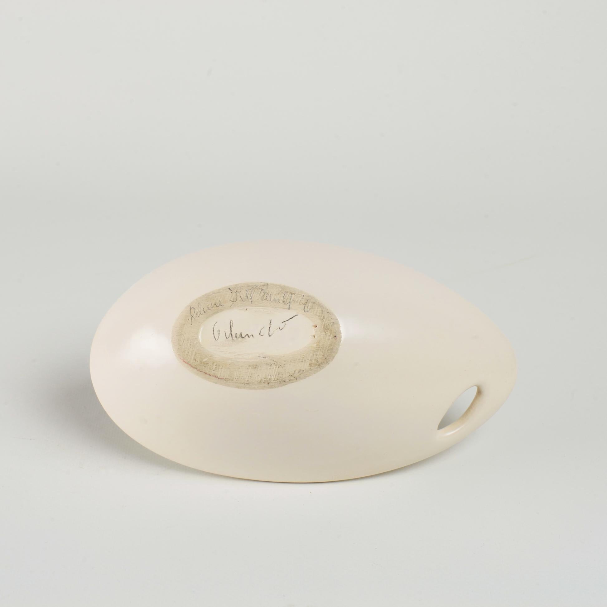 Mid-20th Century Ceramic Coupe by Peter and Denise Orlando, France, circa 1950