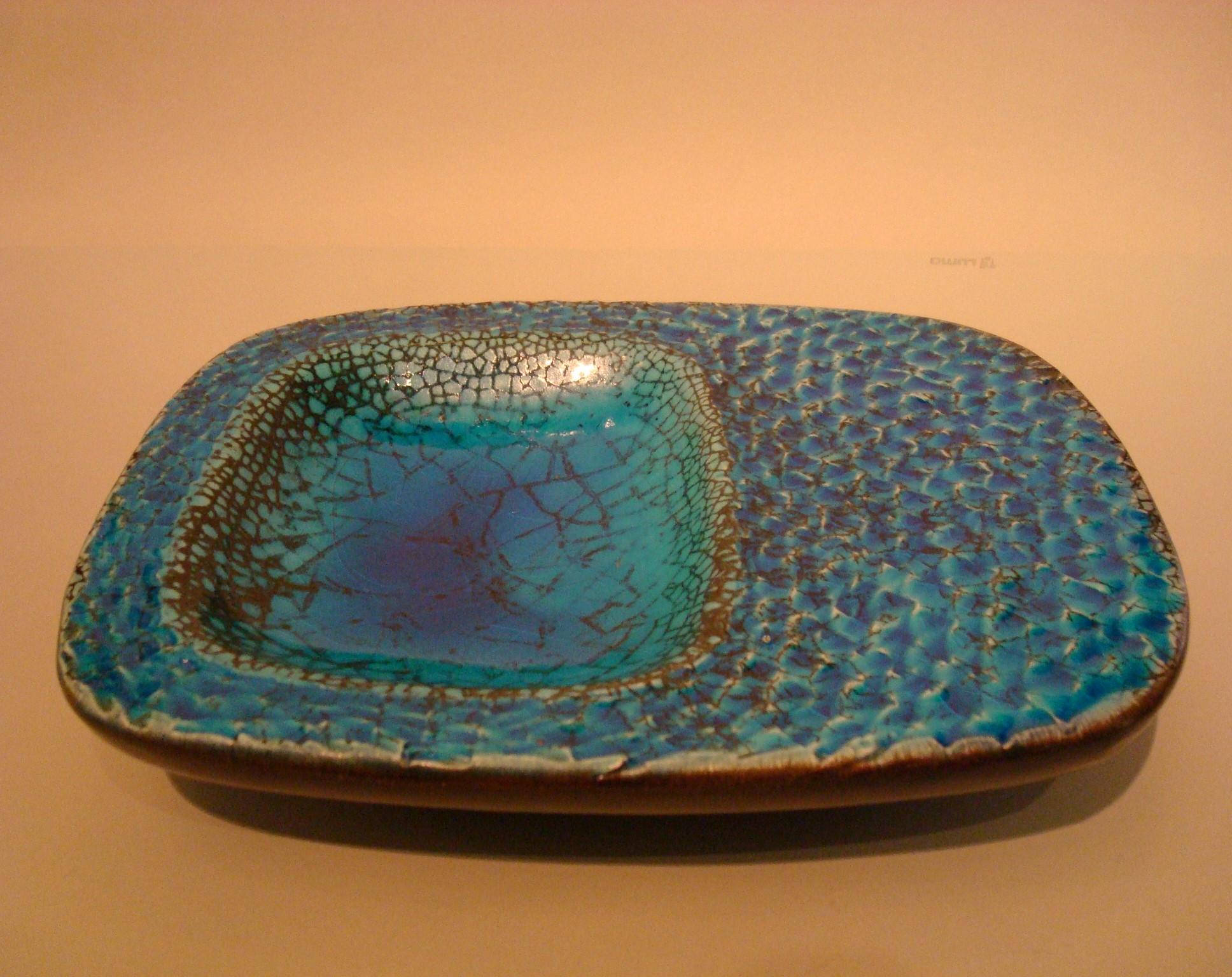 Ceramic Coupe Cendrier or Ashtray in the Style of Georges Jouve, France, 1960s 3