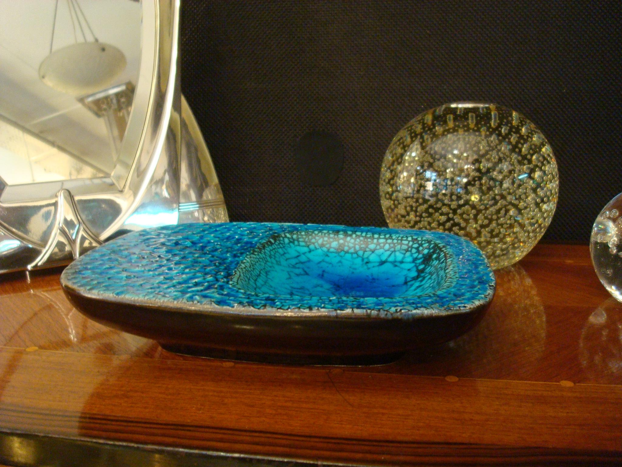 Ceramic Coupe Cendrier or Ashtray in the Style of Georges Jouve, France, 1960s In Good Condition In Buenos Aires, Olivos