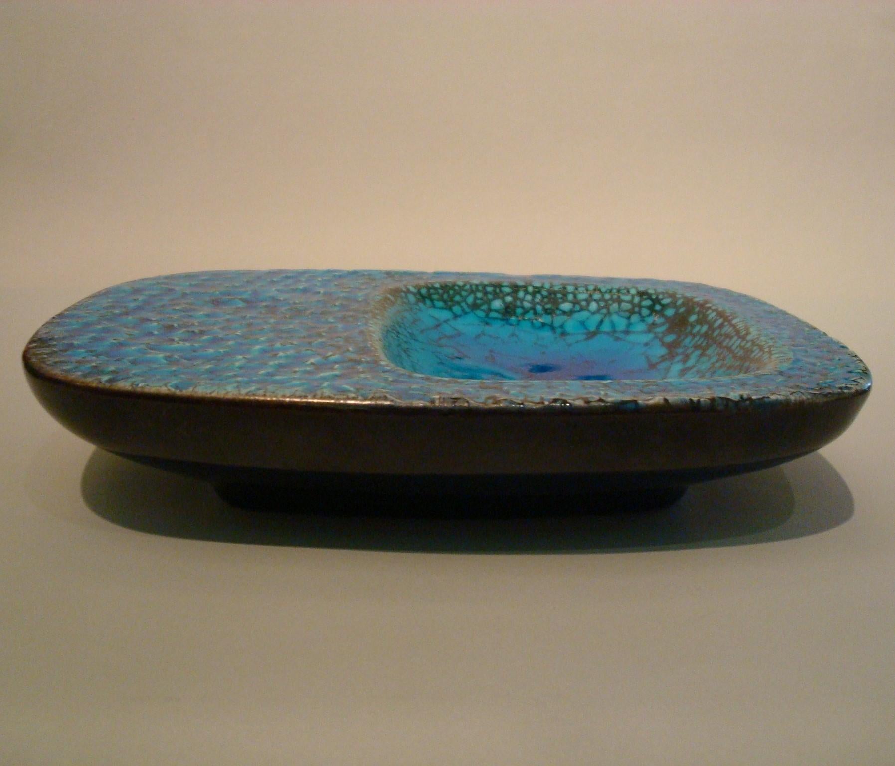 20th Century Ceramic Coupe Cendrier or Ashtray in the Style of Georges Jouve, France, 1960s