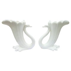 Ceramic Couple with Swan