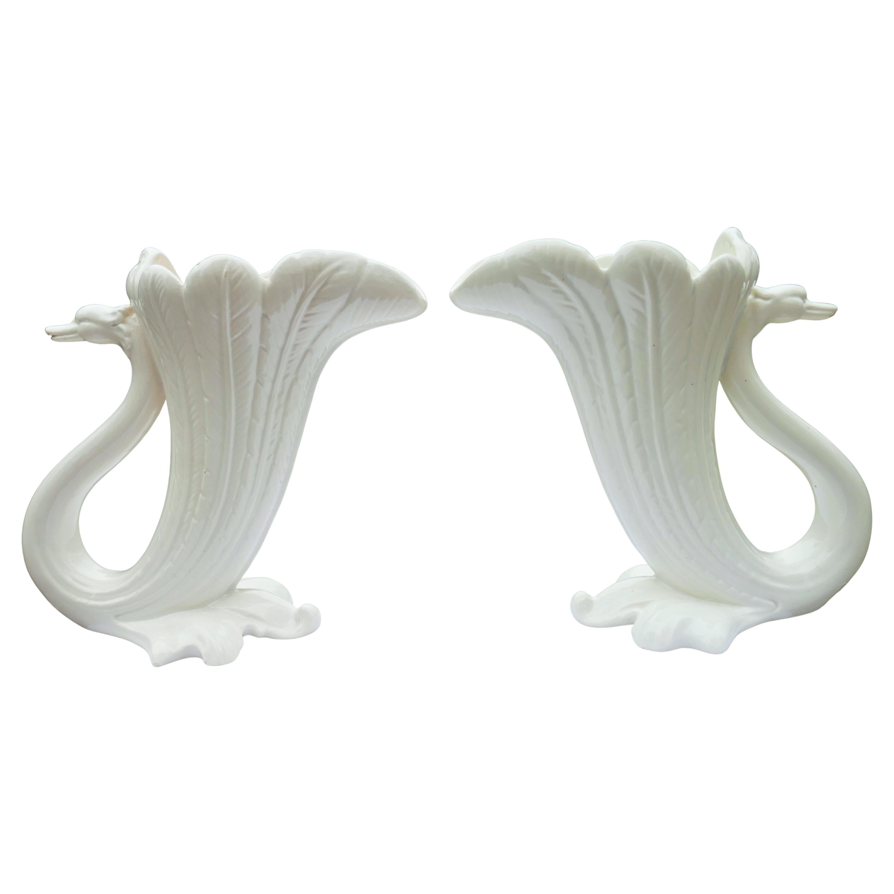 Ceramic Couple with Swan