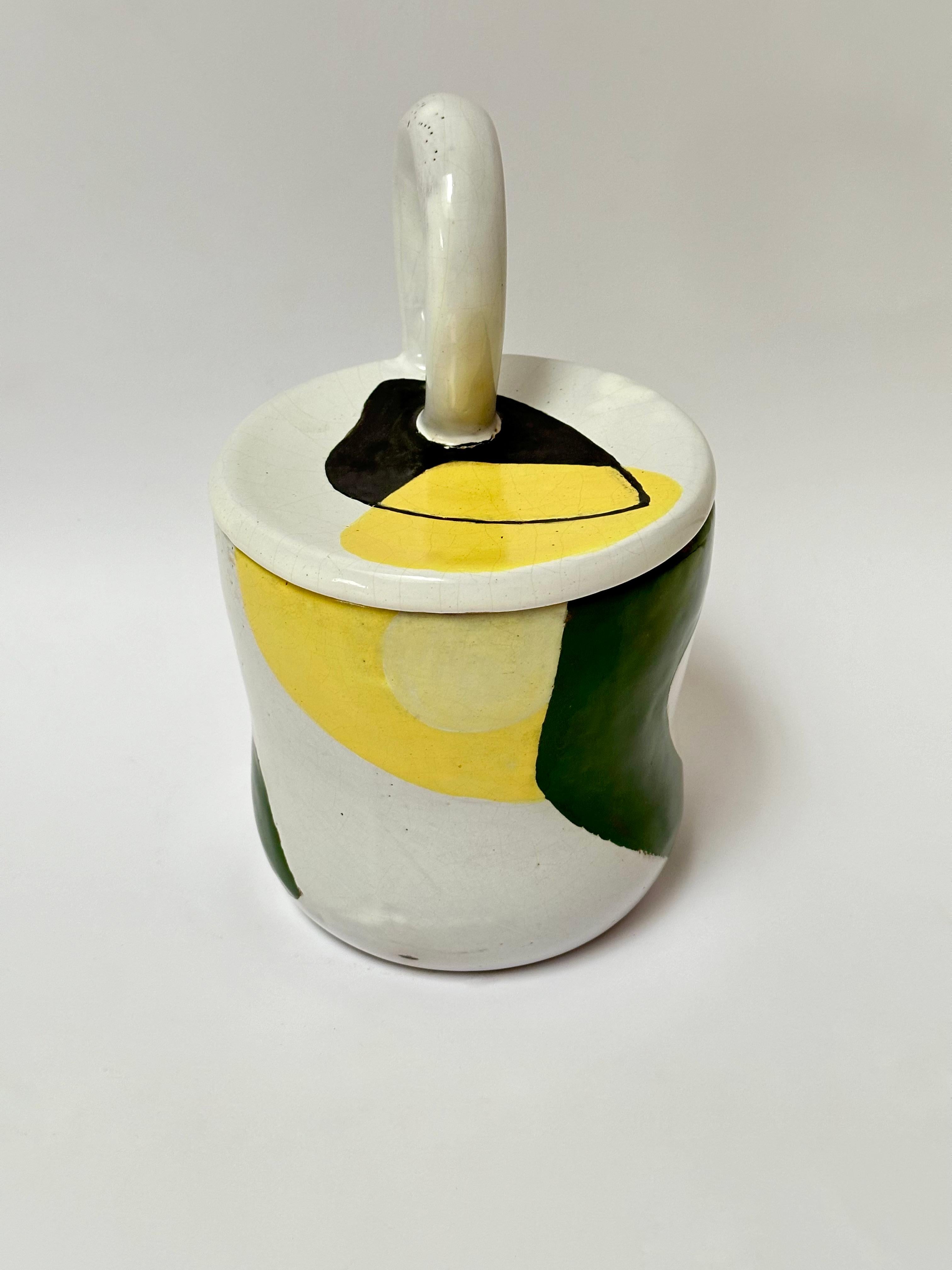 Pot couvert en céramique, Jean Mégard, Biot 1952 en vente 3