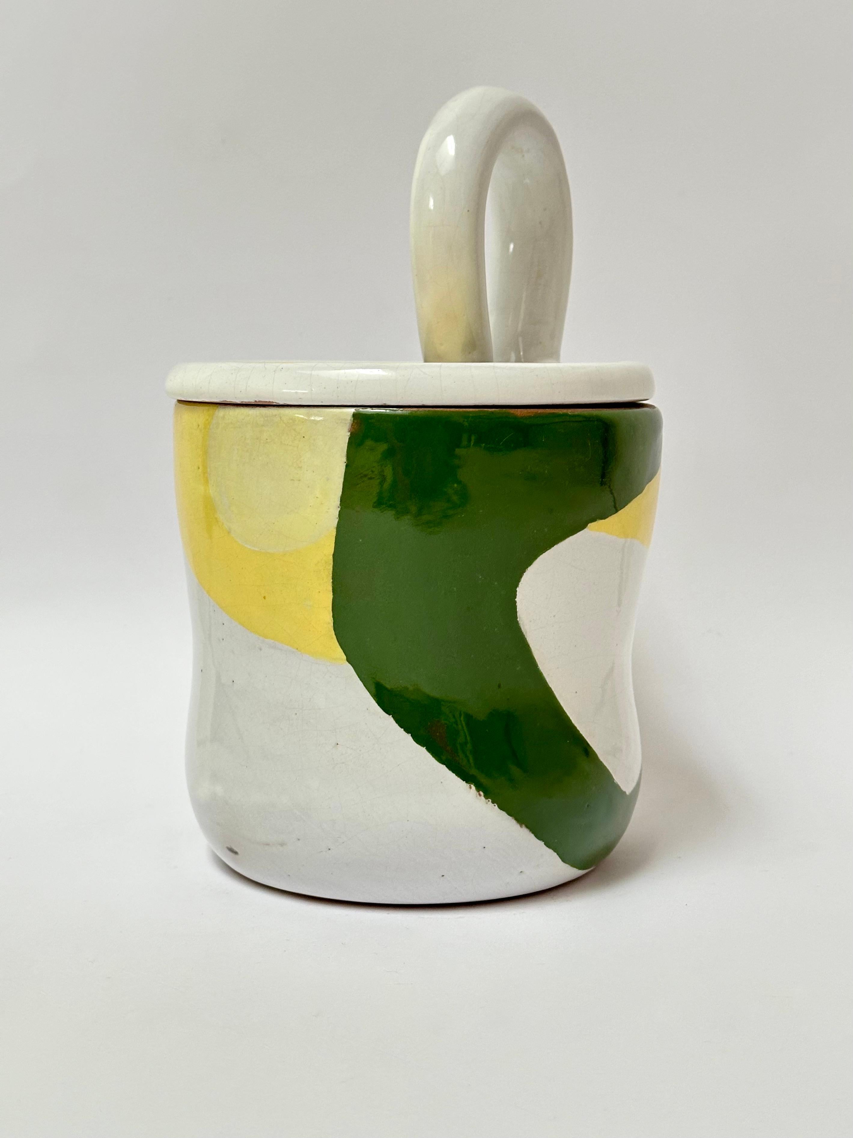 Pot couvert en céramique, Jean Mégard, Biot 1952 en vente 4