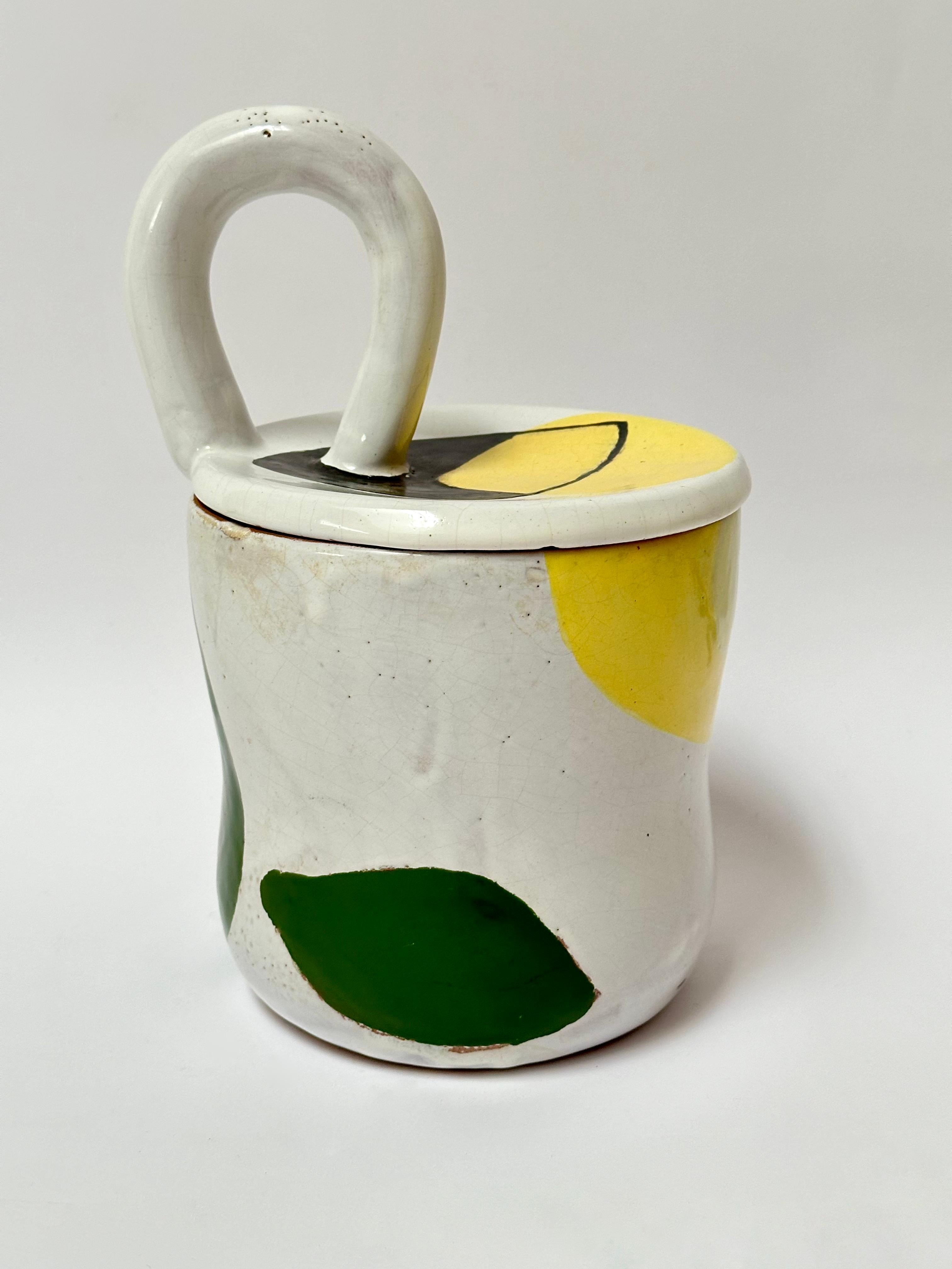Pot couvert en céramique, Jean Mégard, Biot 1952 Bon état - En vente à St Ouen, FR