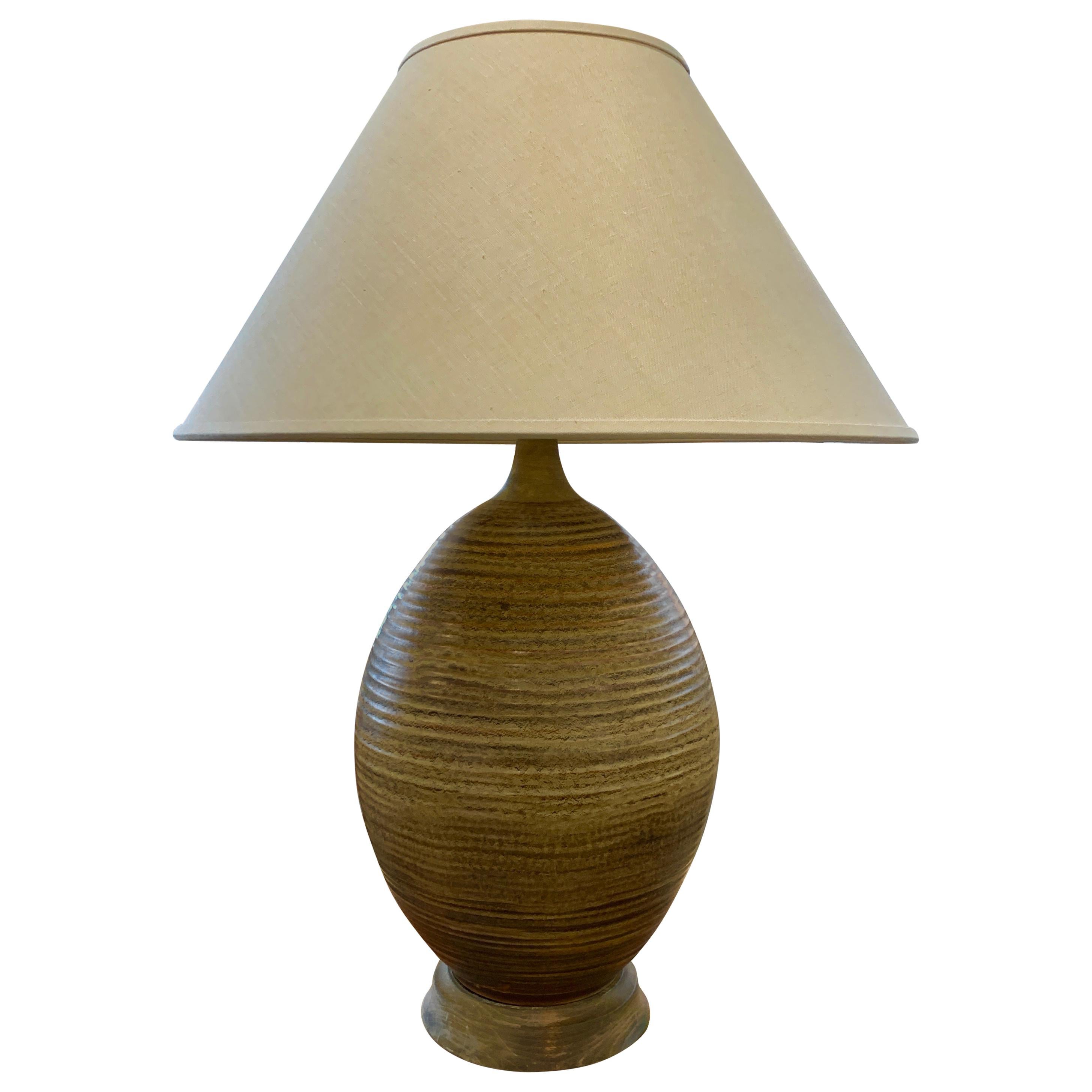 Ceramic Craftsmen Lamp For Sale