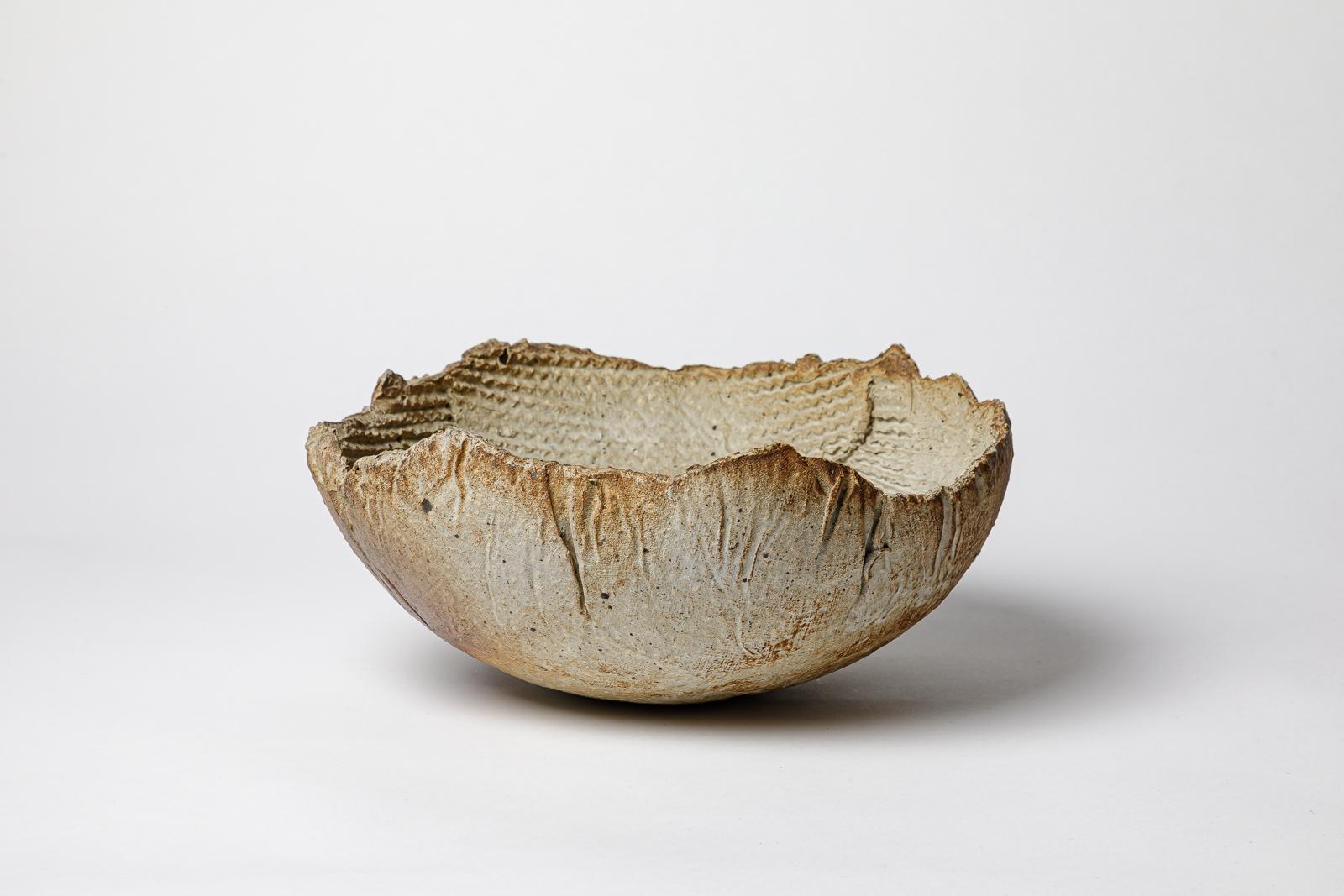 Keramiktasse von Joelle Deroubaix, ca. 1975. im Zustand „Hervorragend“ im Angebot in Saint-Ouen, FR